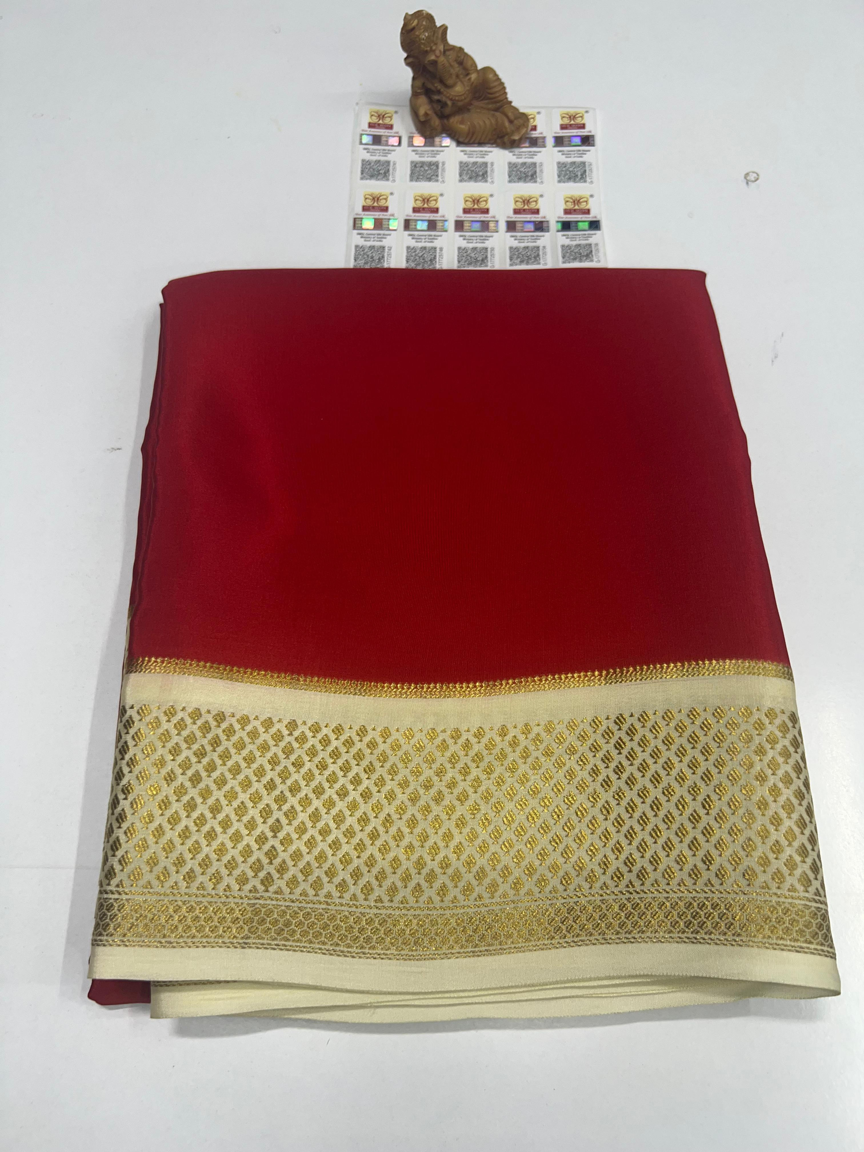 Pure Mysuru Crepe silk sarees SC-0112
