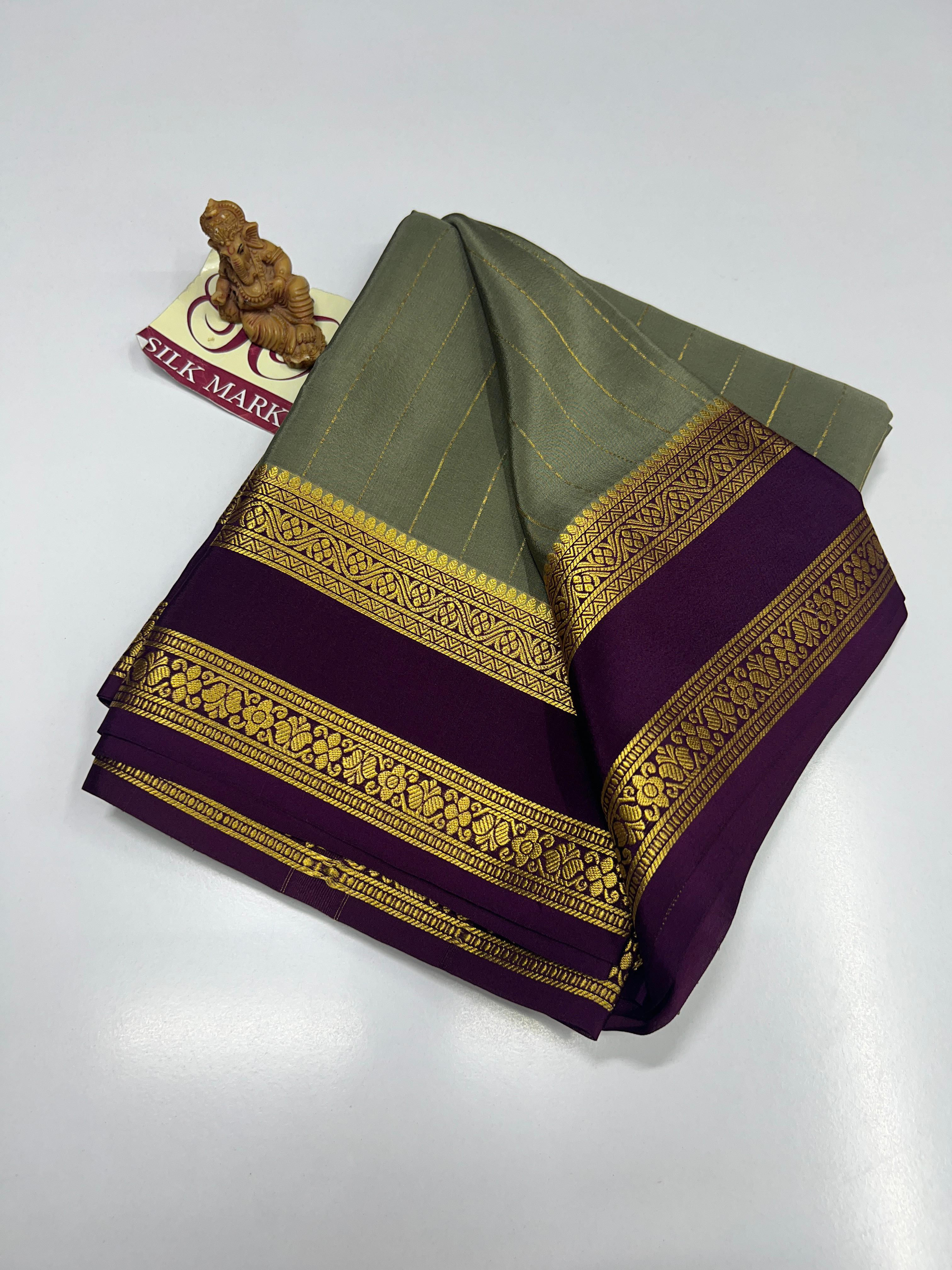 Pure Mysore Crepe Silk Sarees - SC708