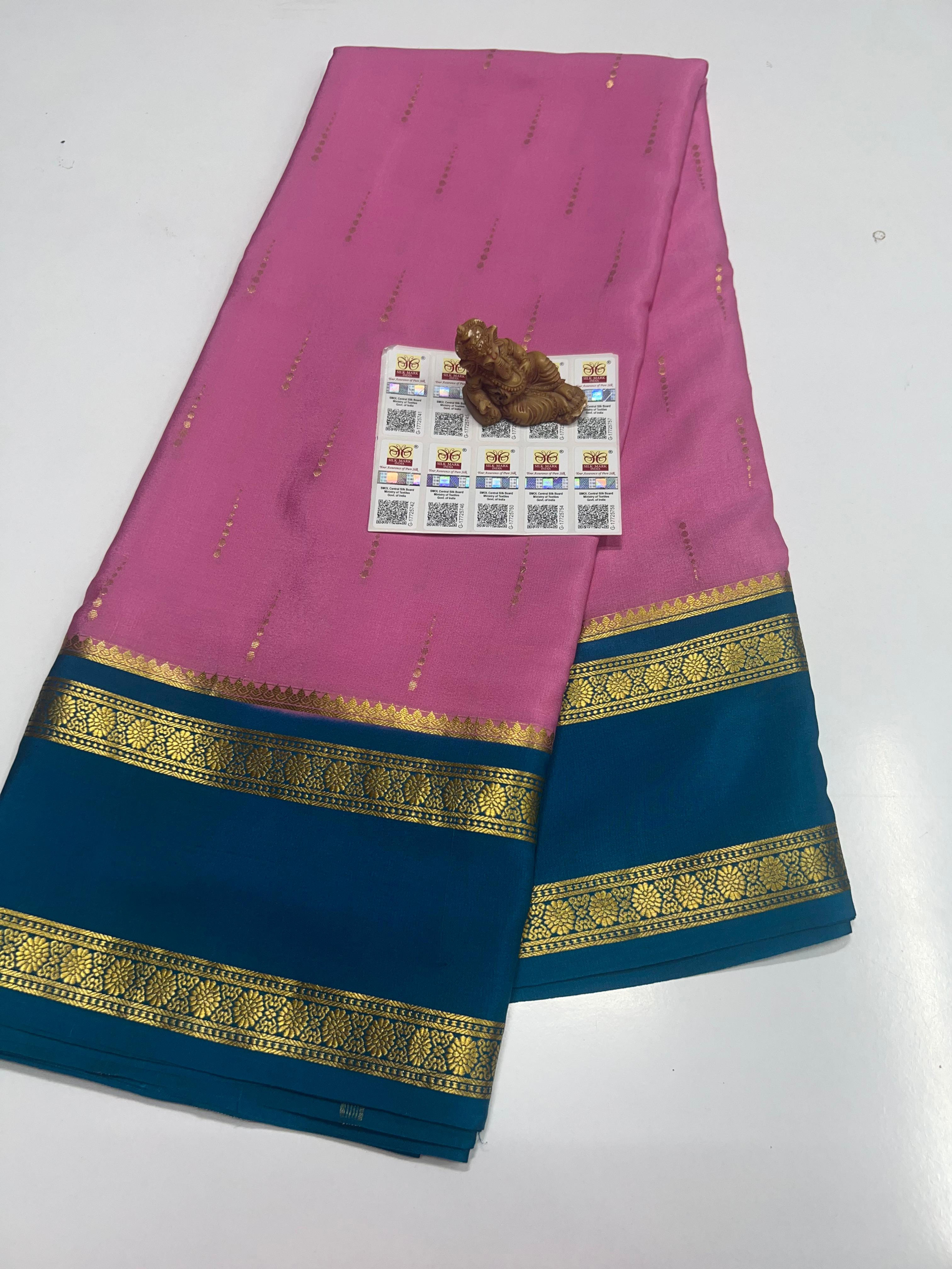 Pure Mysore Crepe silk Sarees -SC0351