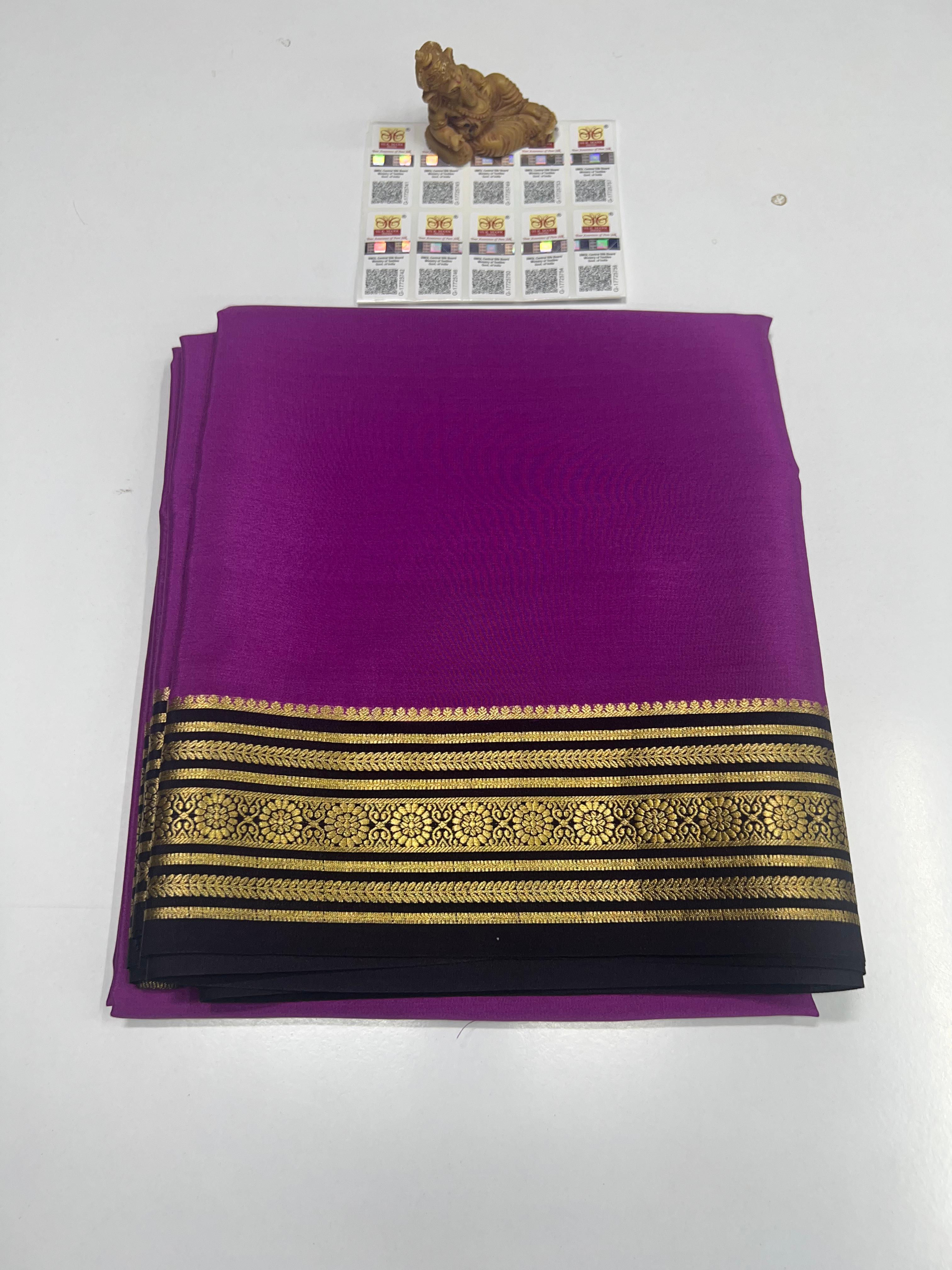 pure Mysuru Crepe silk sarees SC-054
