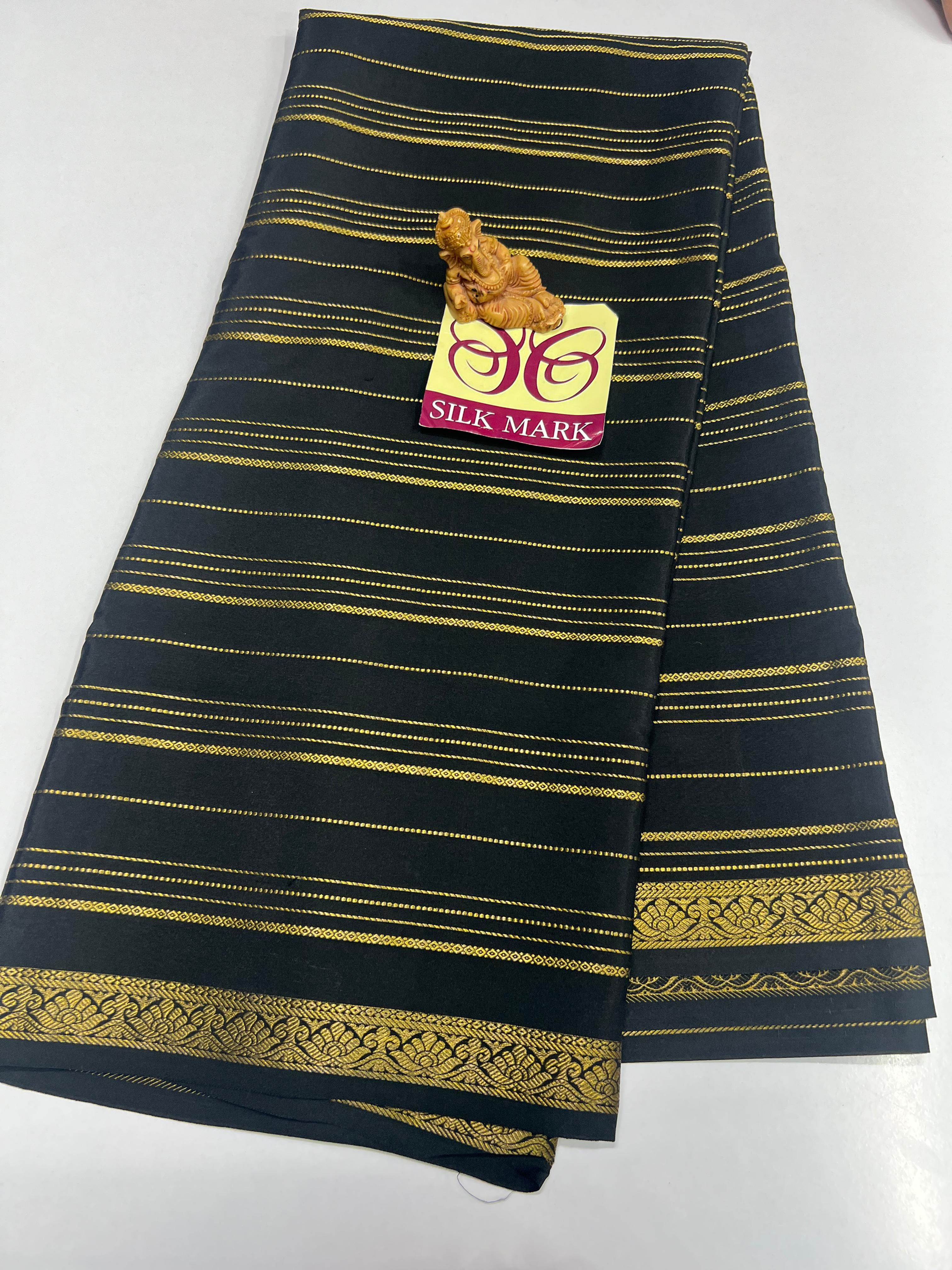 Pure Zari Mysore Crepe Silk Sarees - SC1056