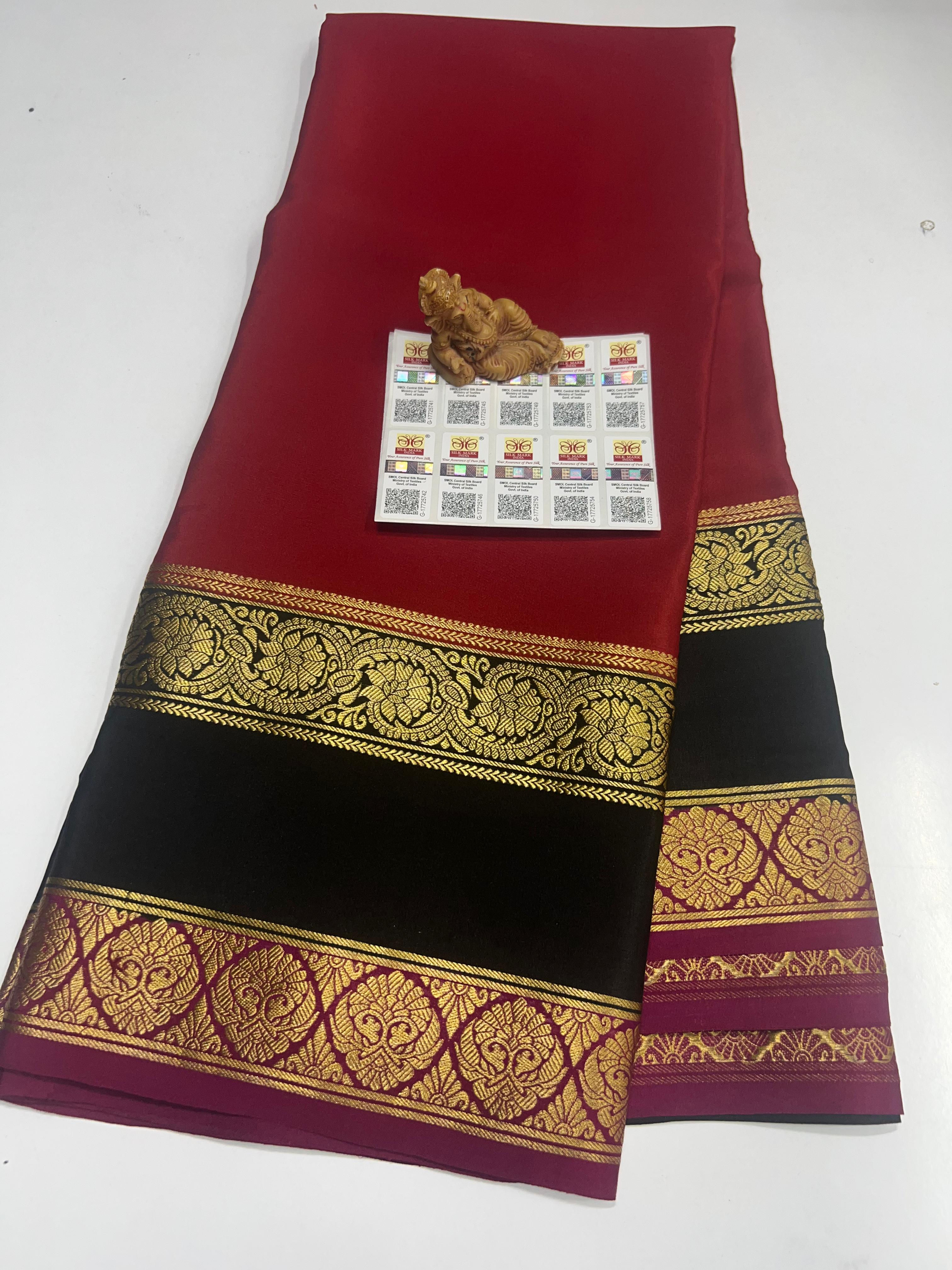 Pure Mysuru Crepe silk sarees SC-093