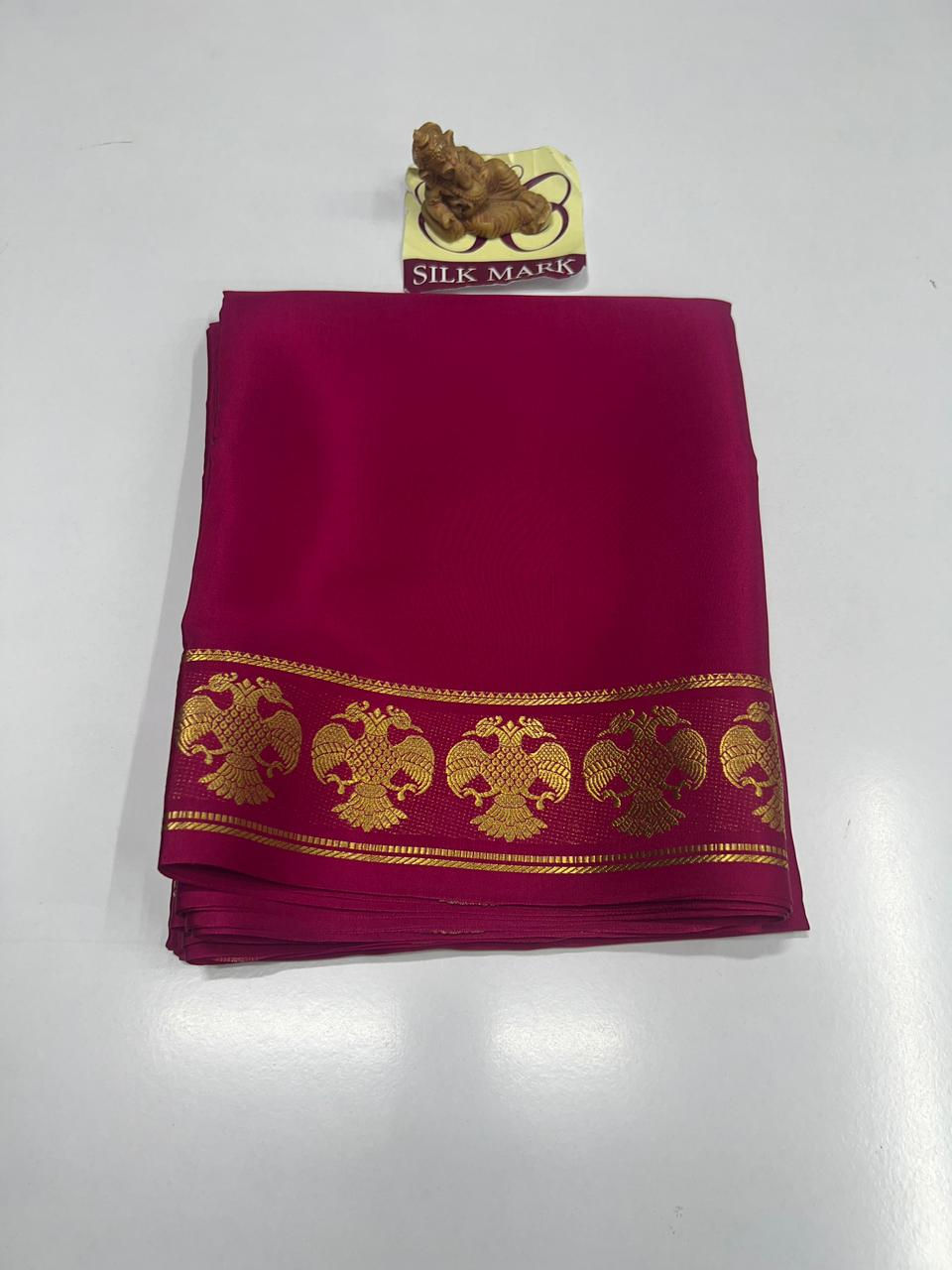 Pure Mysore Crepe Silk Sarees -SC1836