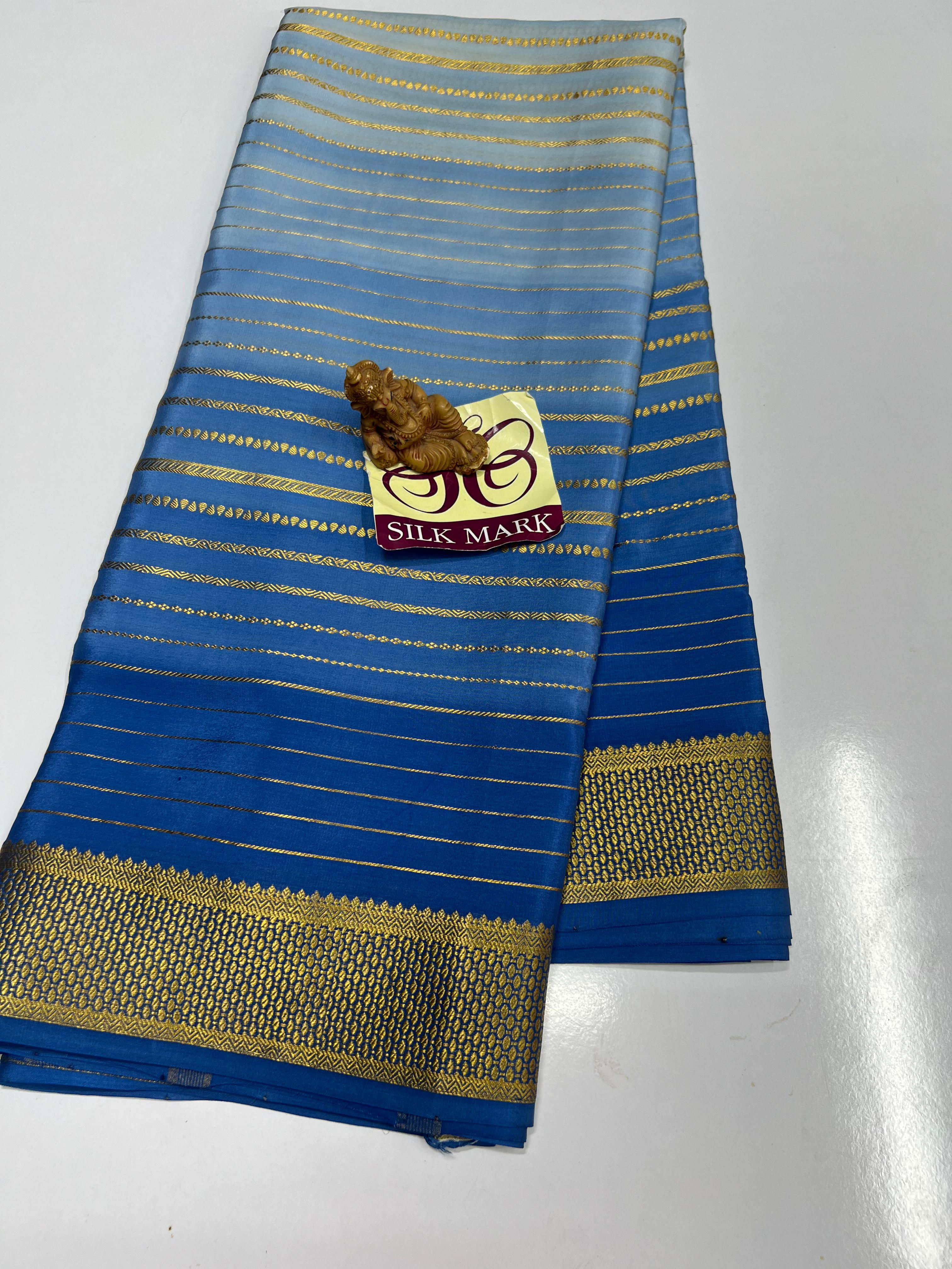 Pure Mysore Crepe Silk Sarees -1760