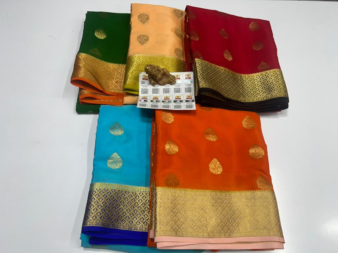 Pure Mysore Crepe silk Sarees -SC0499