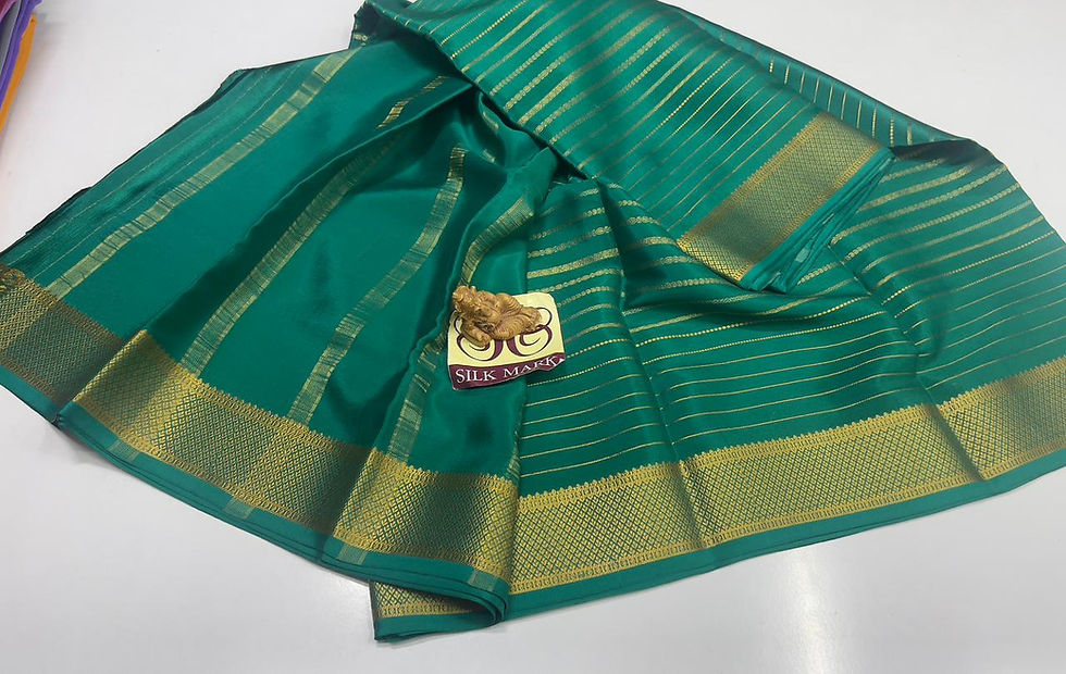 Thumbnail: Pure Mysuru Crepe silk sarees  SC0169