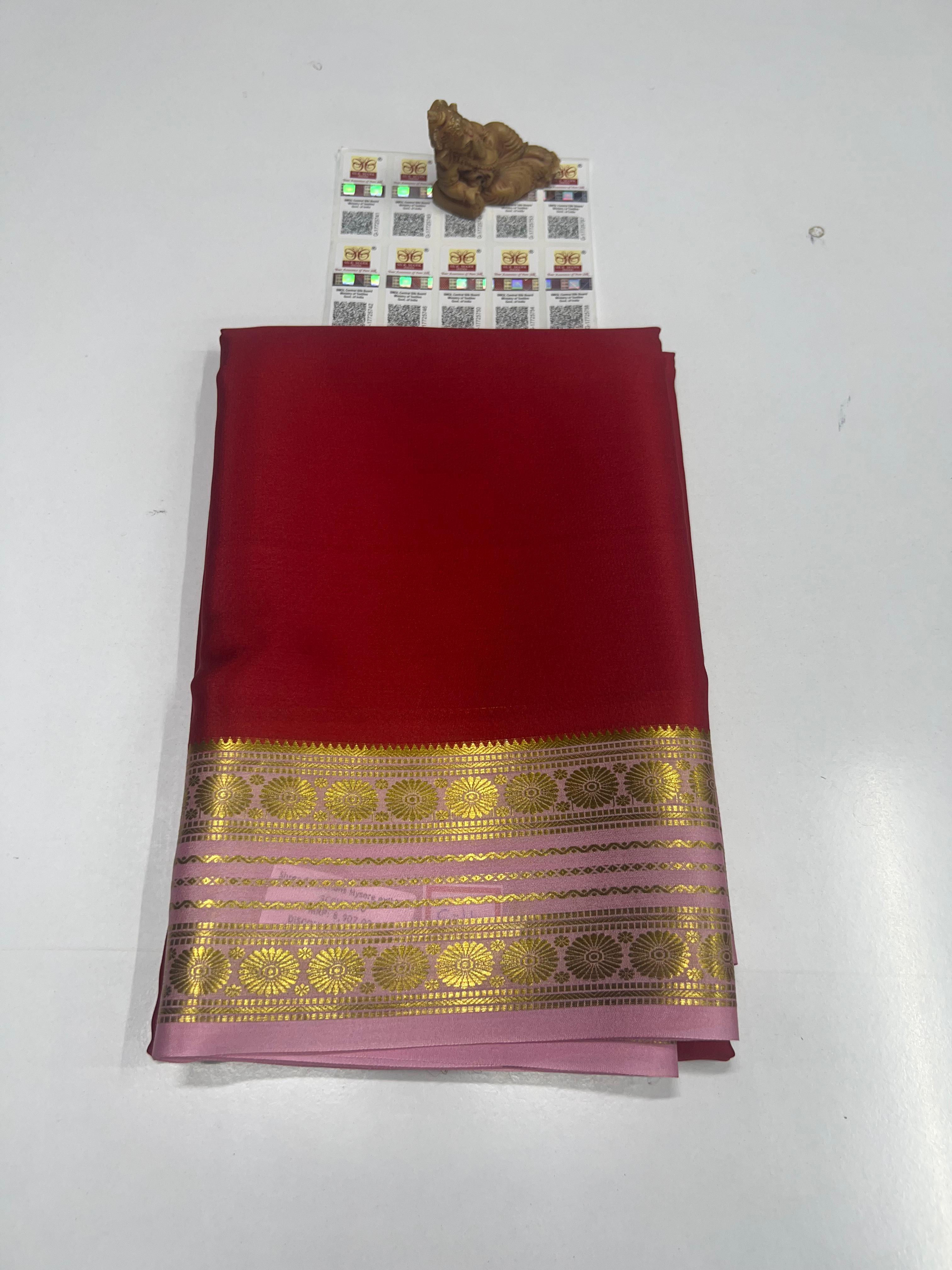 Pure Mysuru Crepe silk sarees  SC0303