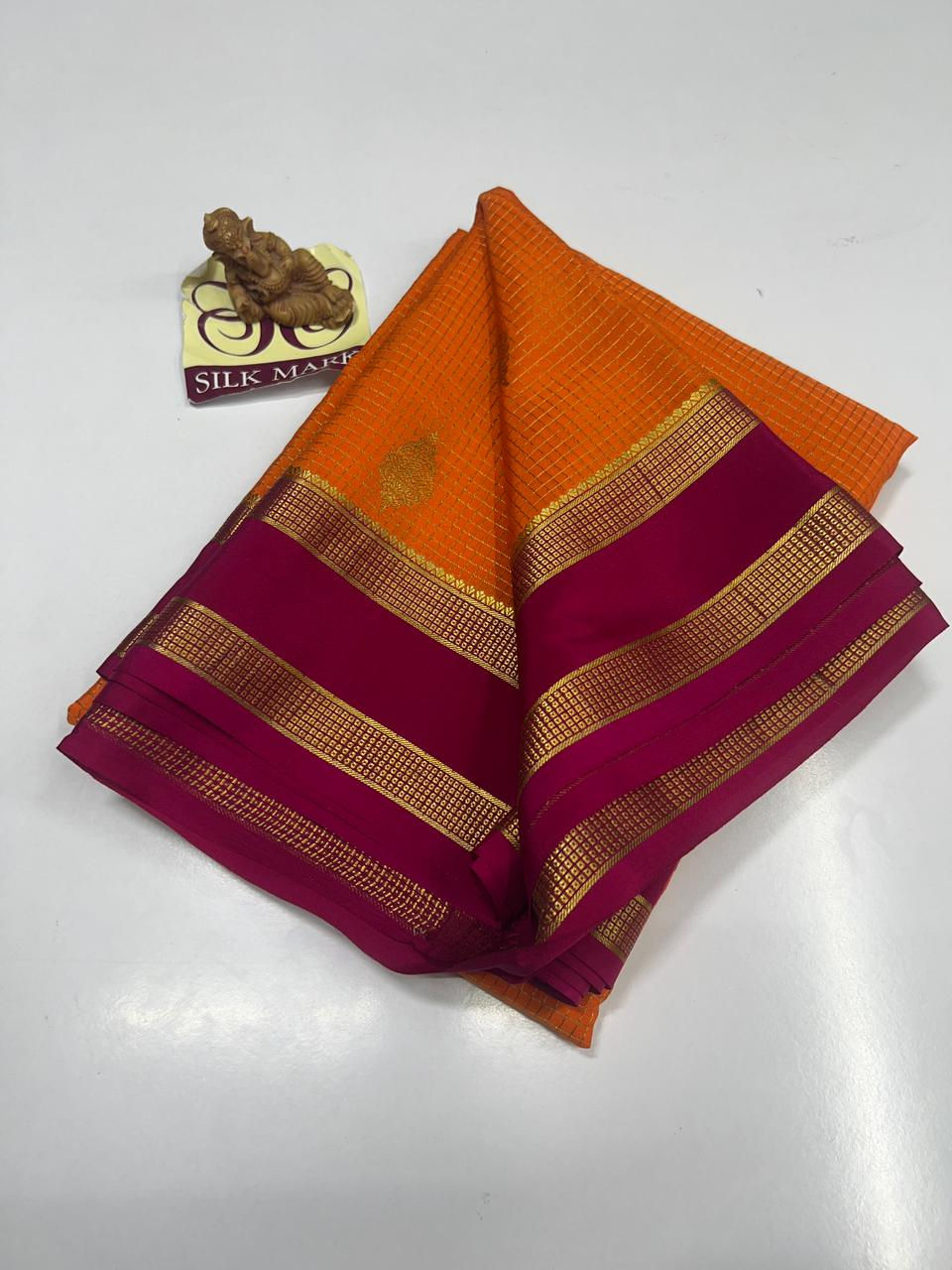 Pure Mysore Crepe Silk Sarees -SC1879