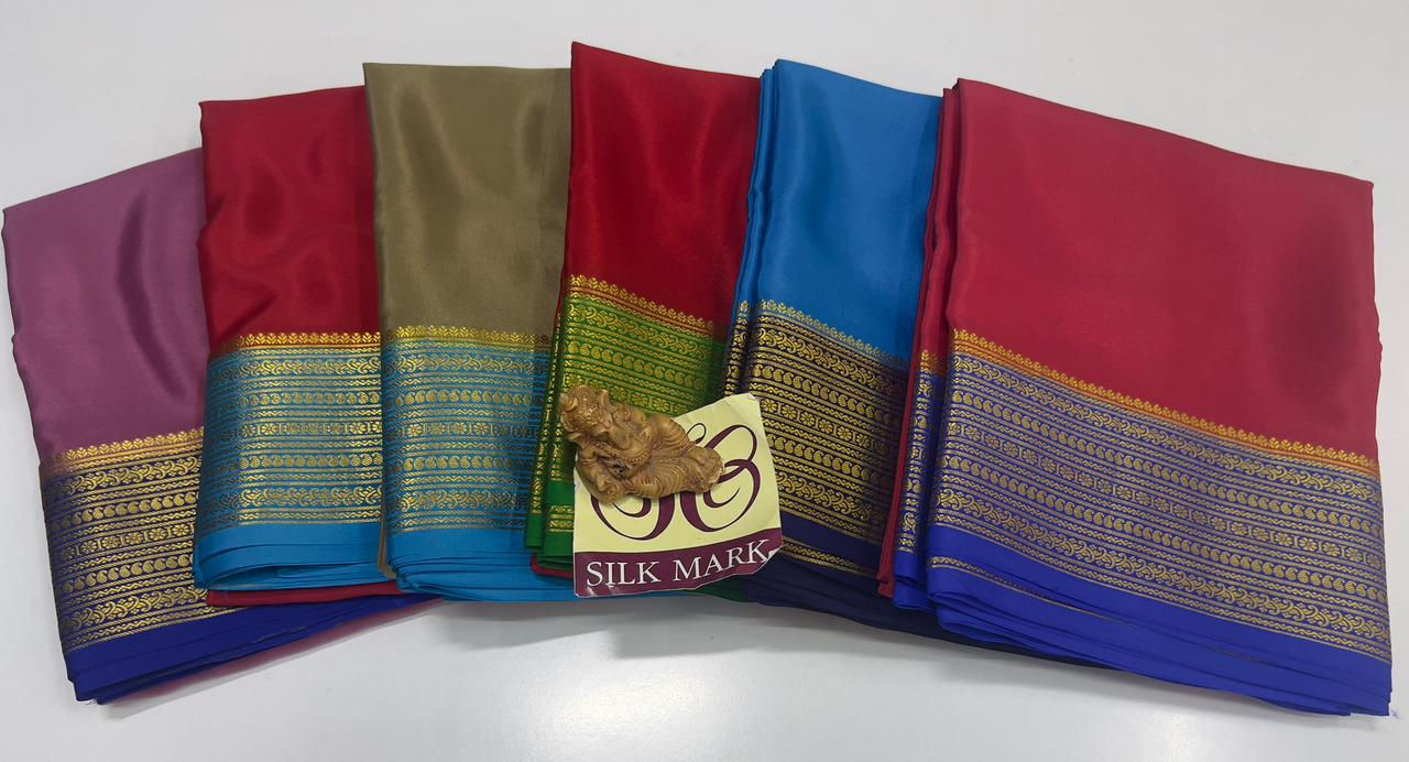 Pure Mysore Crepe silk Sarees -SC0374