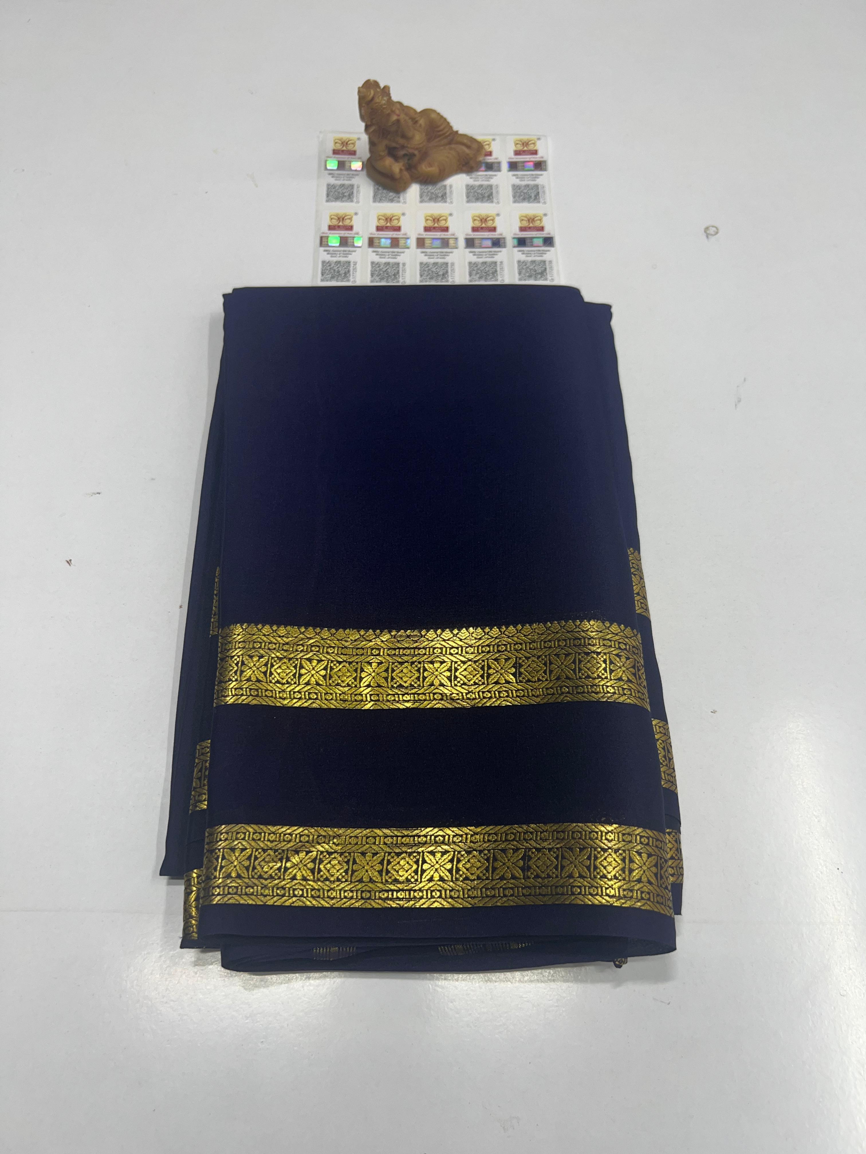 Pure Mysuru Crepe silk sarees SC-0106