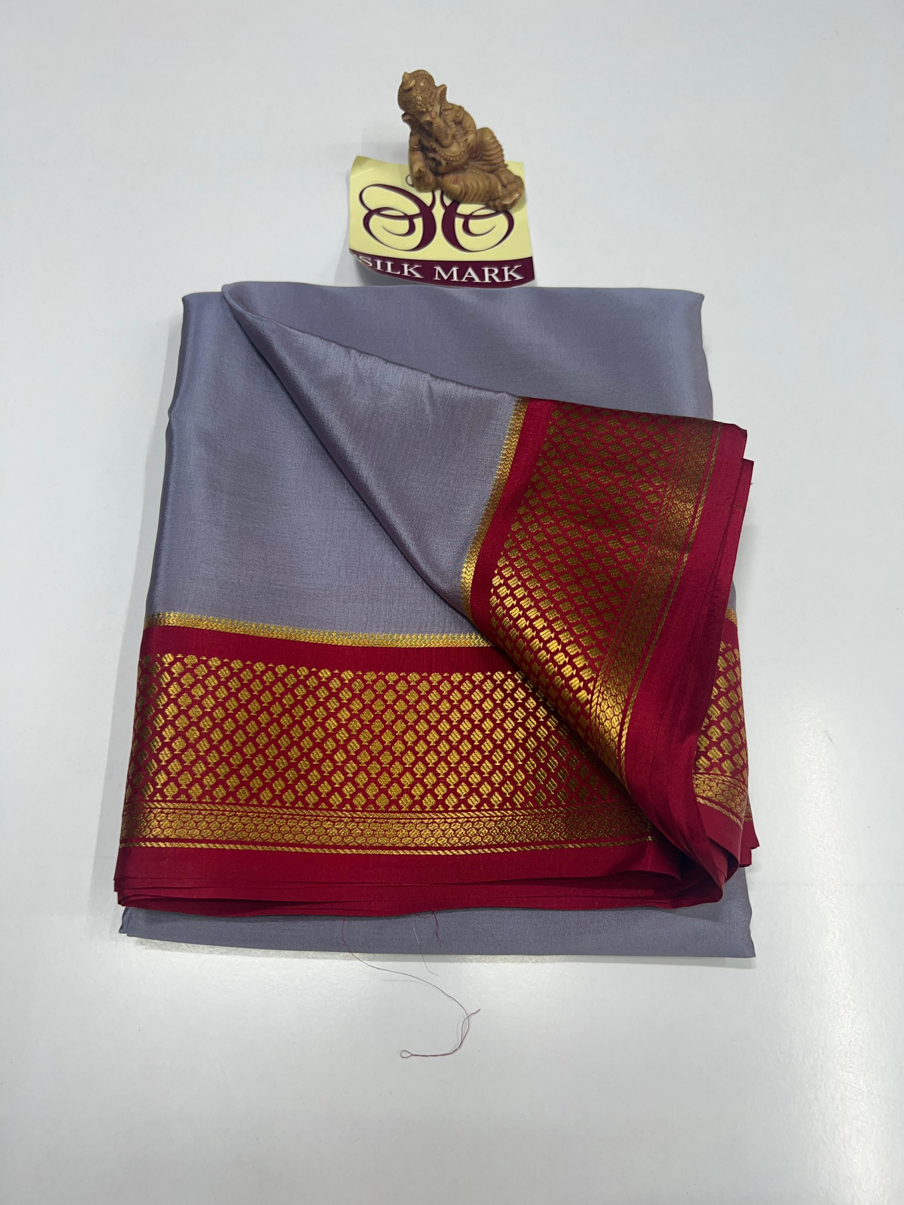 Pure Mysore Crepe Silk Sarees - SC928