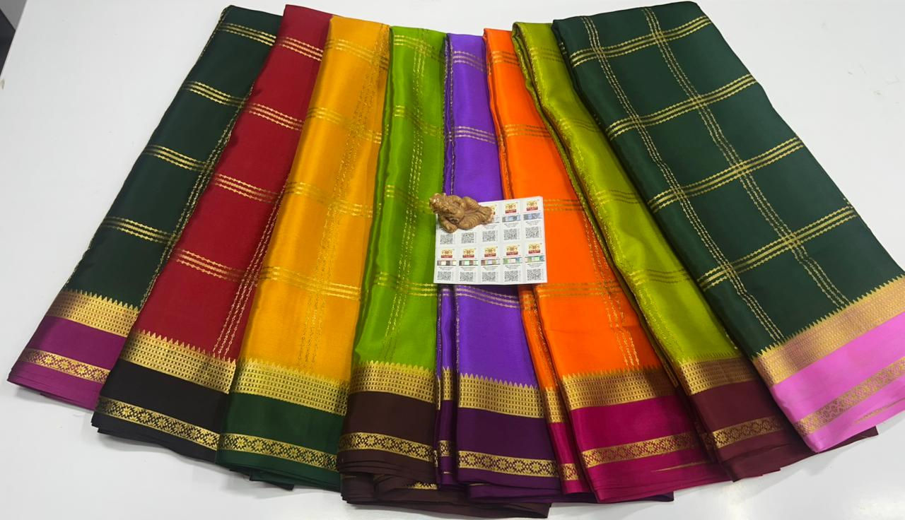 Pure Mysore Crepe silk Sarees -SC0467