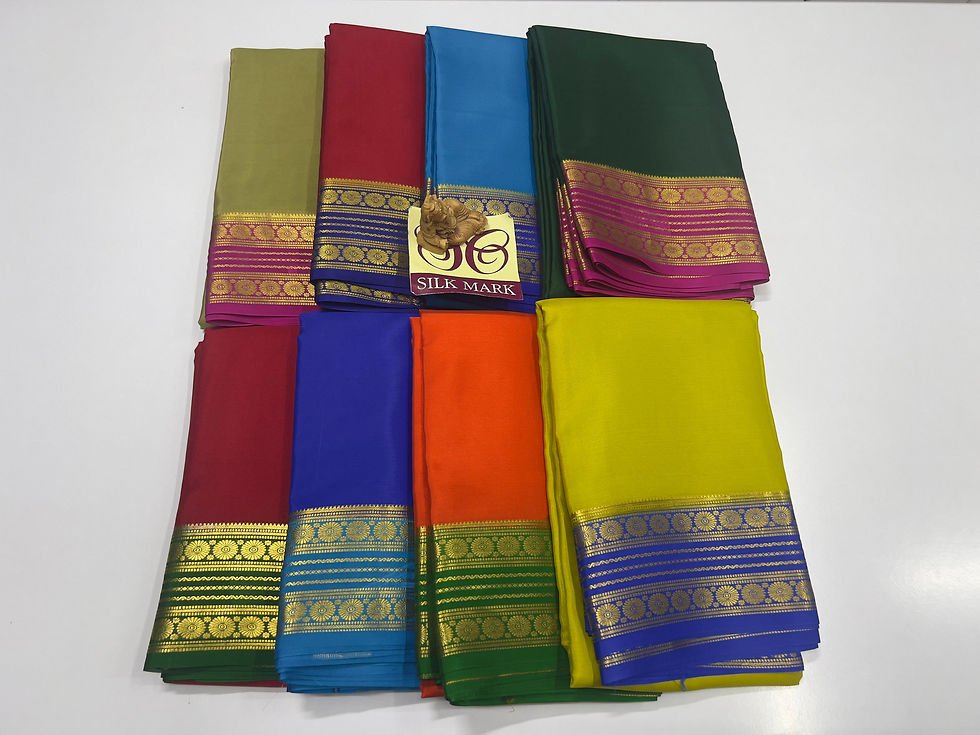 Pure Mysore Crepe Silk Sarees -1561