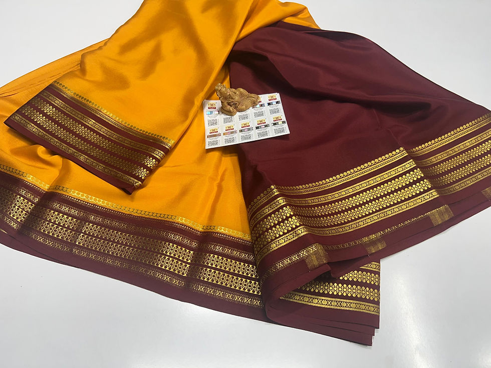 Thumbnail: Pure Mysuru Crepe silk sarees  SC0184