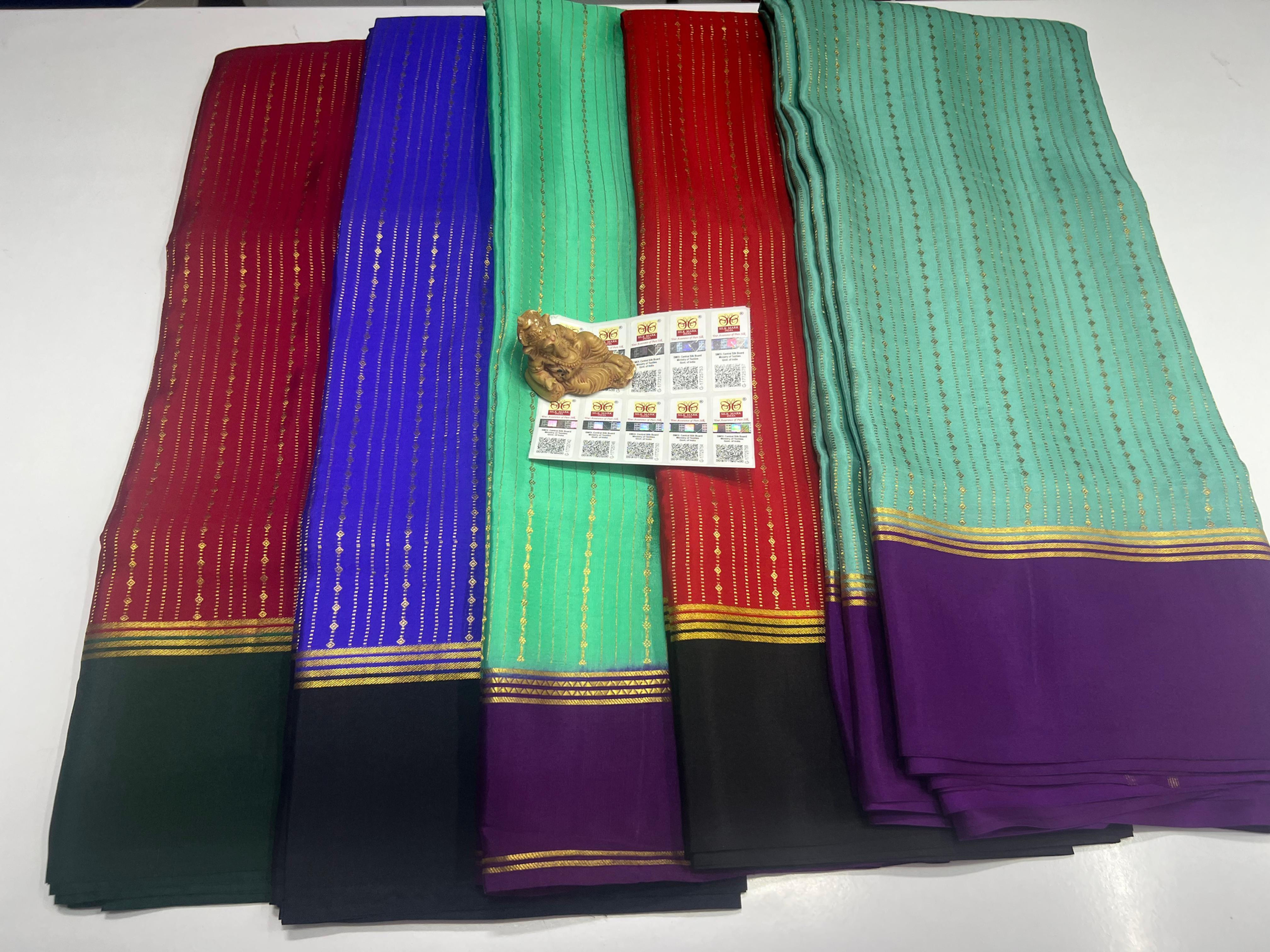 Pure Mysore Crepe silk Sarees -SC0345