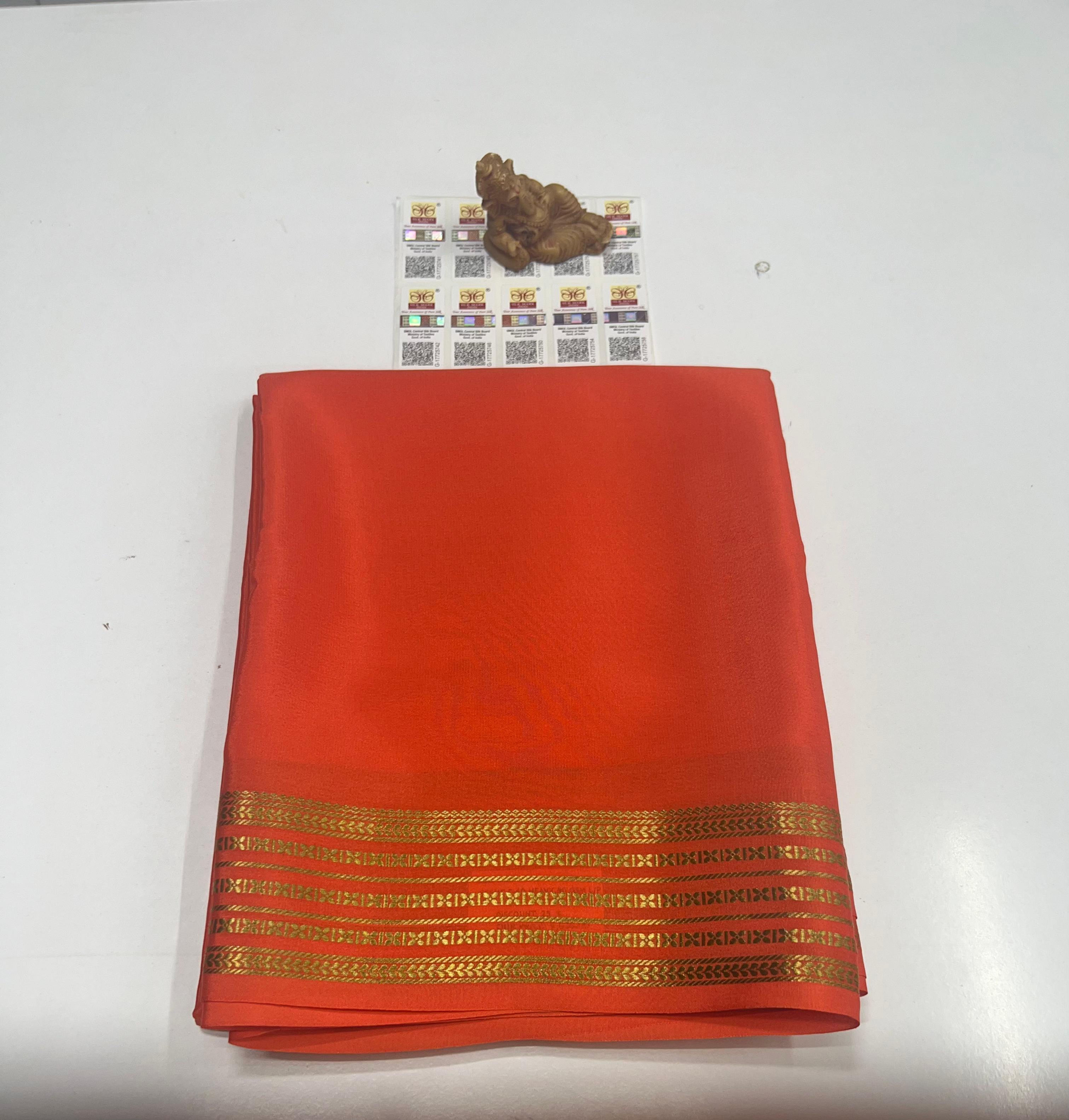 Pure Mysuru Crepe silk sarees  SC0146