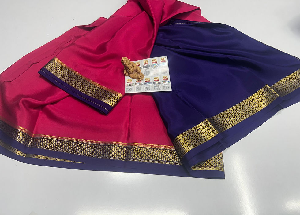 Thumbnail: Pure Mysuru Crepe silk sarees SC-015