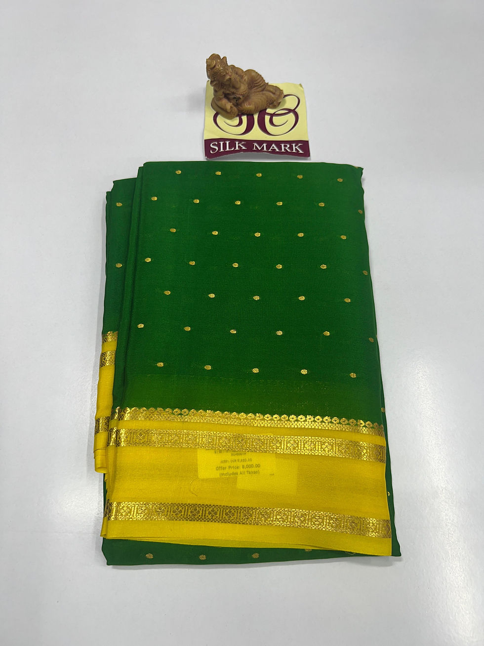 Pure Mysore Crepe Silk Sarees -1555