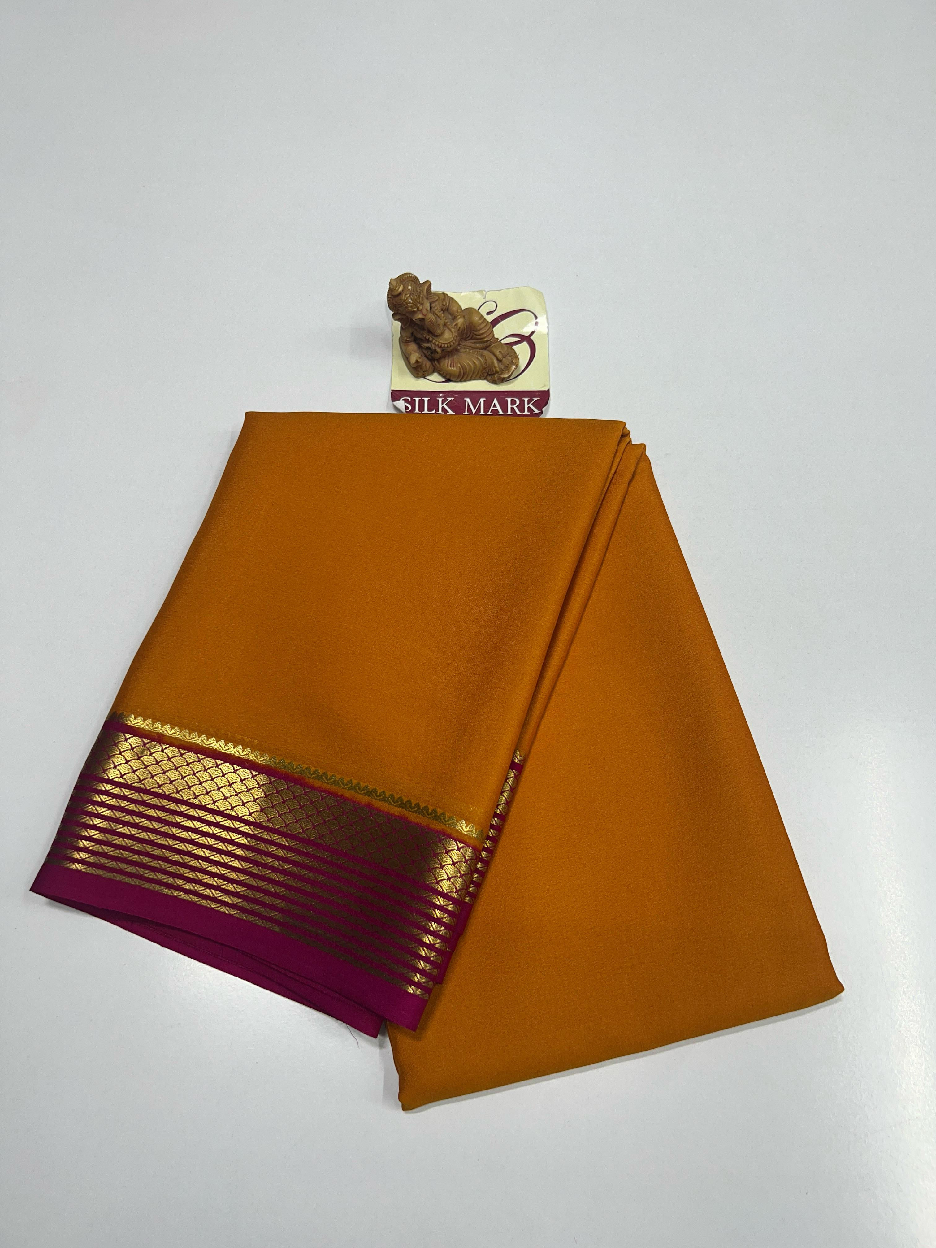 Pure Mysore Crepe Silk Sarees - SC804