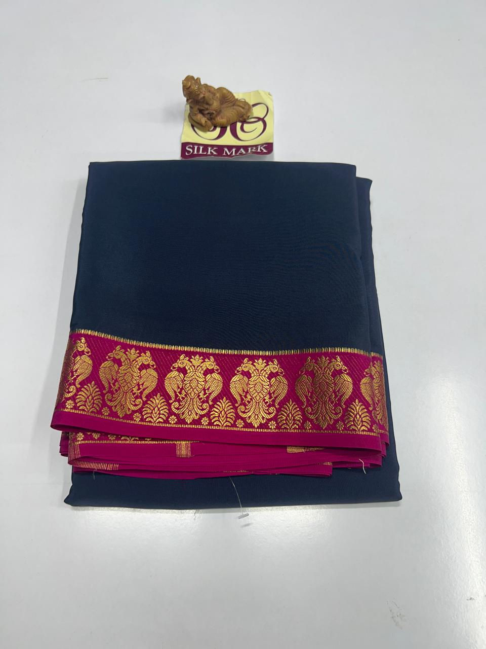 Pure Mysore Crepe Silk Sarees -SC1871