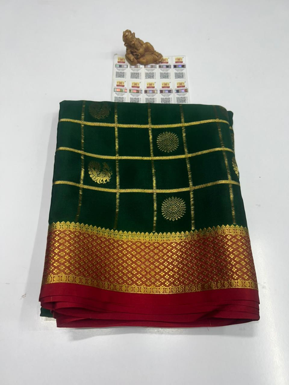 Pure Mysore Crepe silk Sarees -SC0535