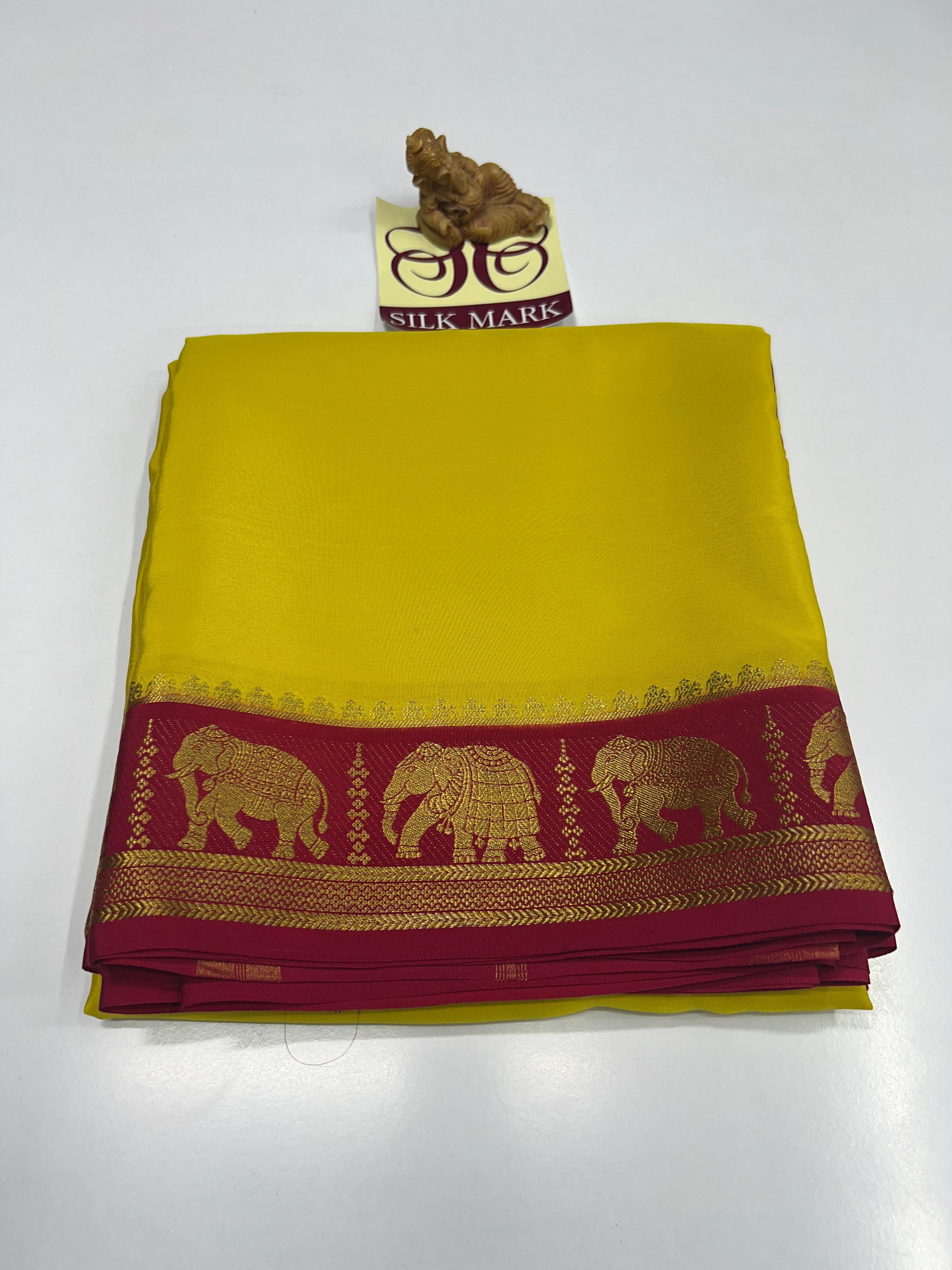 Pure Mysore Crepe Silk Sarees - SC850