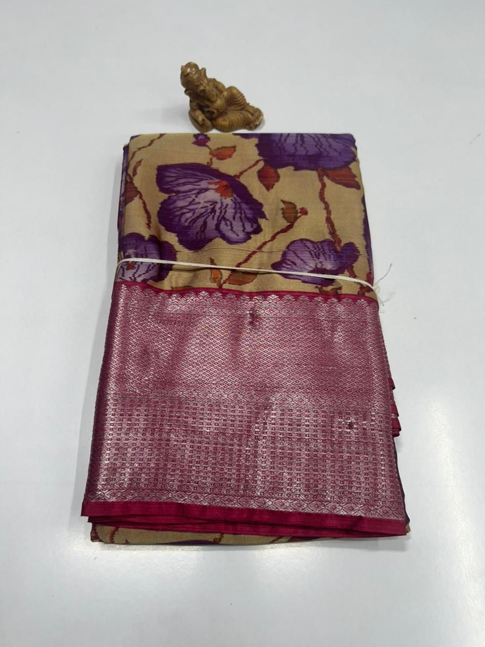 Semi Kanchi Digital Print Sarees -SC0614