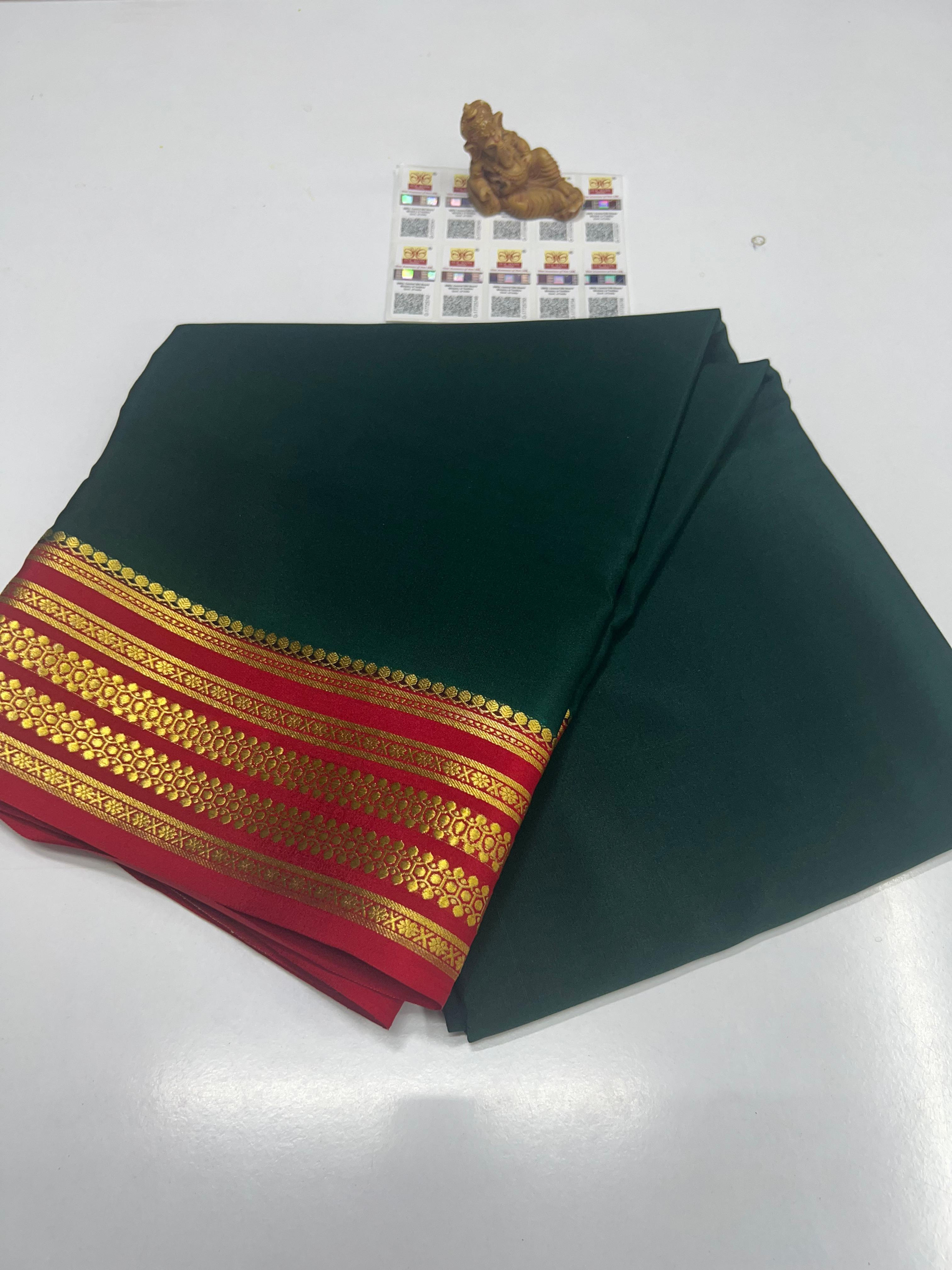 Pure Mysuru Crepe silk sarees  SC0189