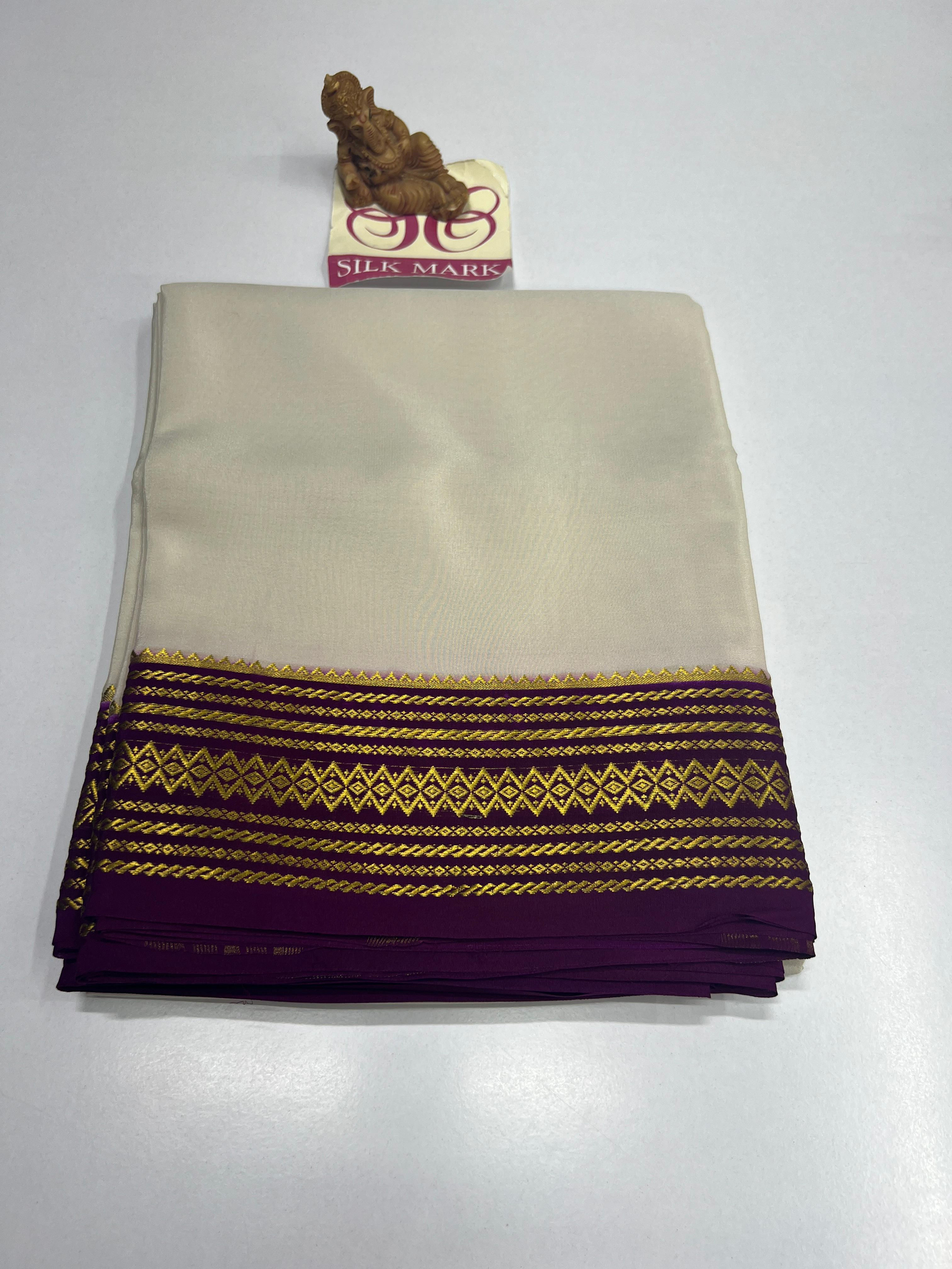 Pure Mysore Crepe Silk Sarees - SC044