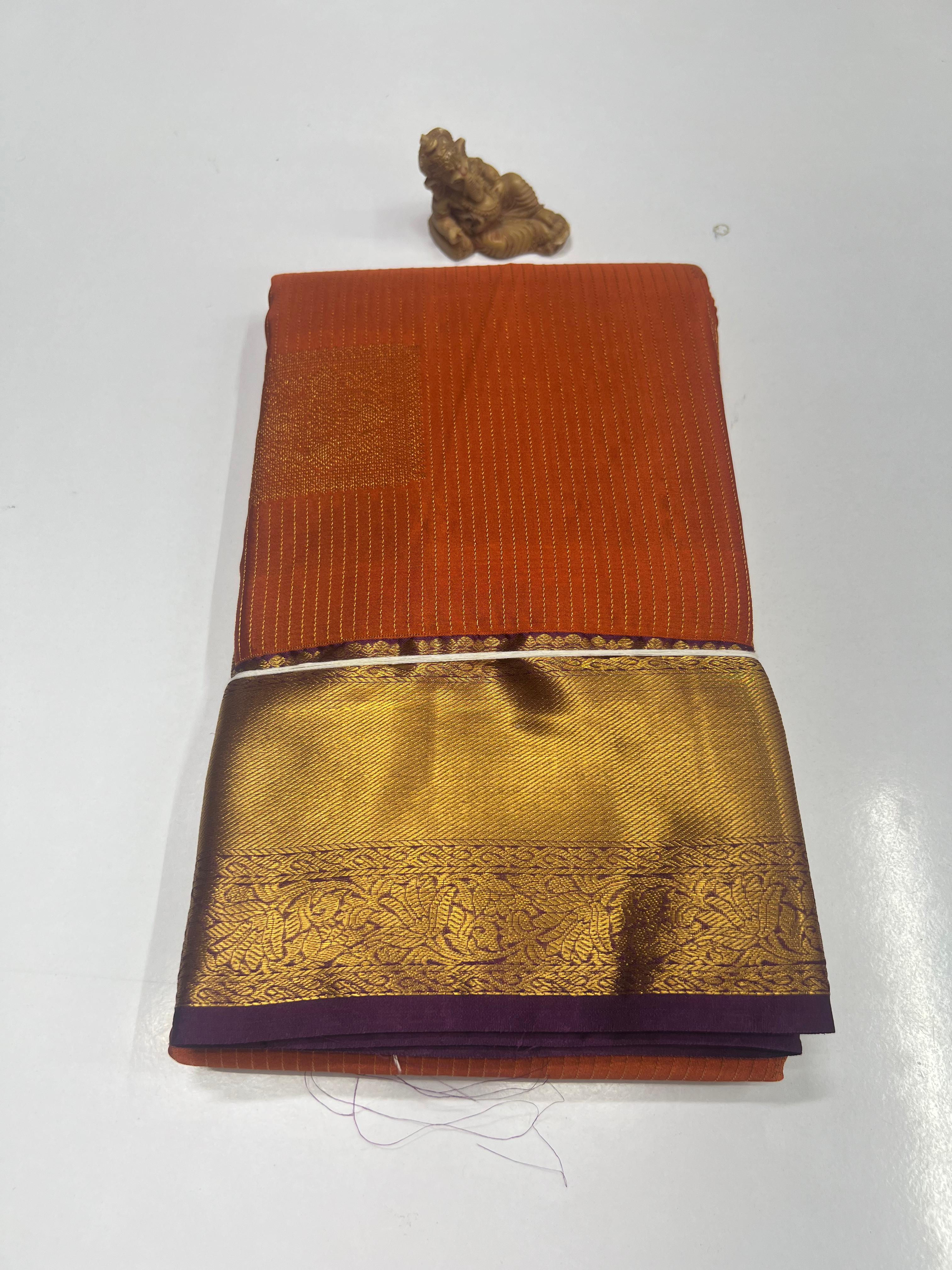 Semi Powerloom Kanchivarum Sarees -SC0460
