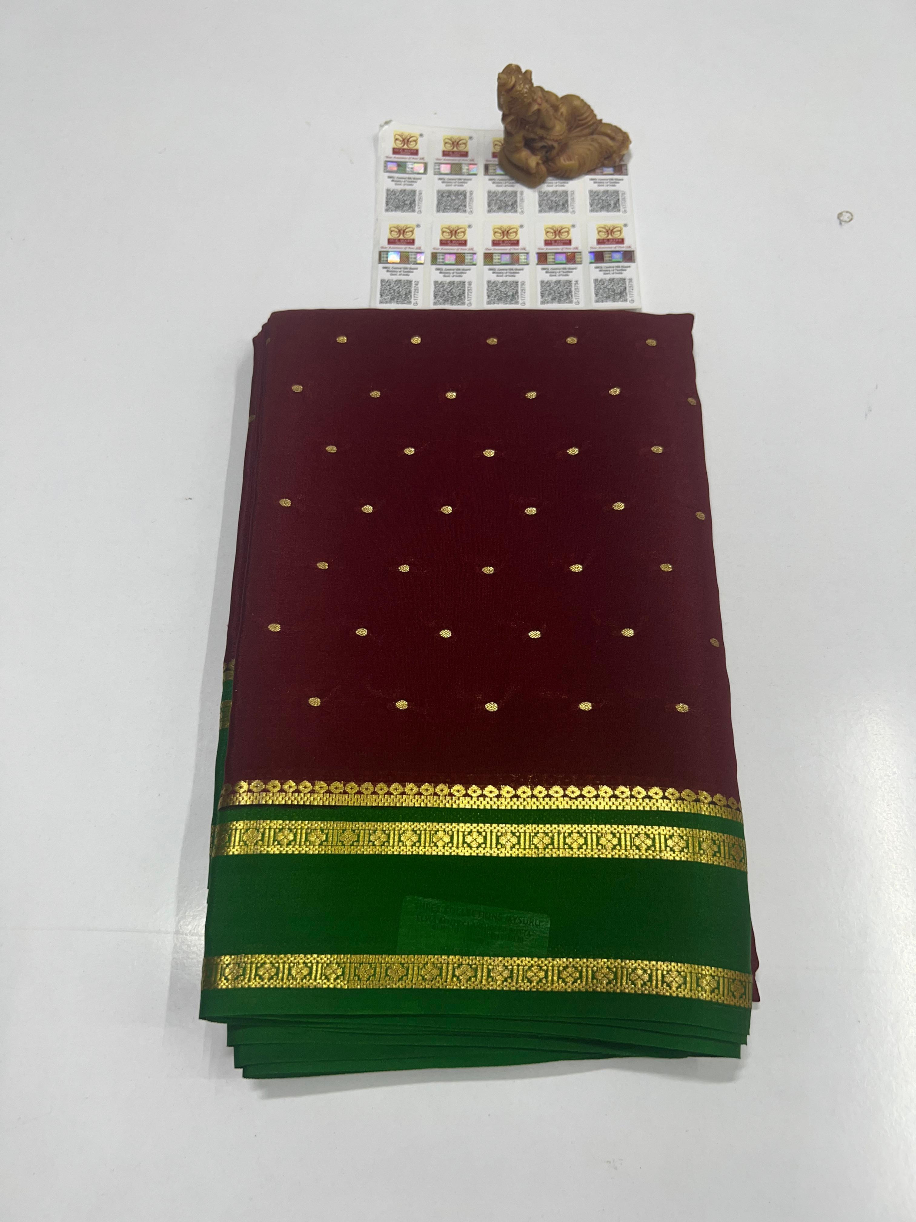 Pure Mysuru Crepe silk sarees SC0229