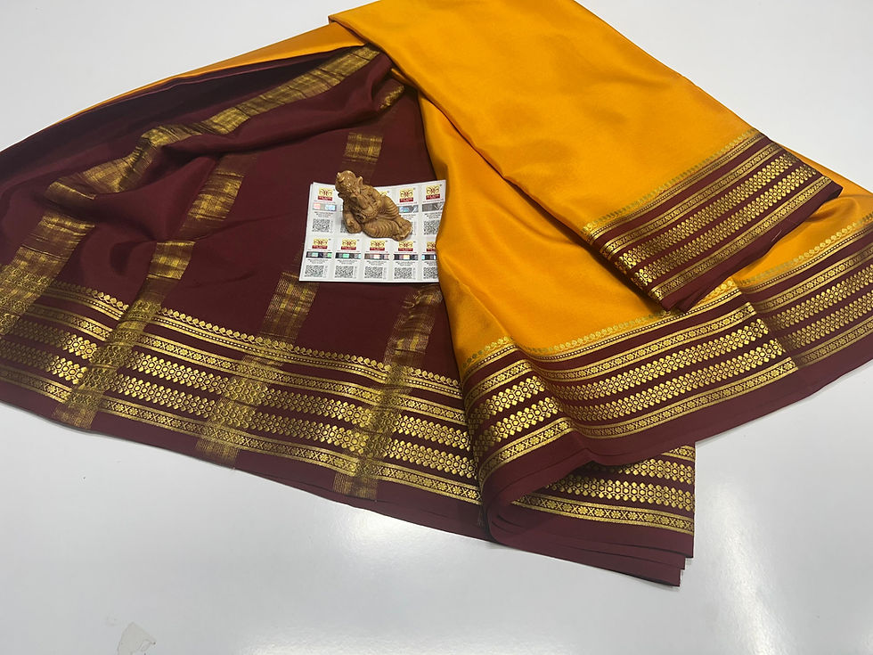 Thumbnail: Pure Mysuru Crepe silk sarees  SC0184