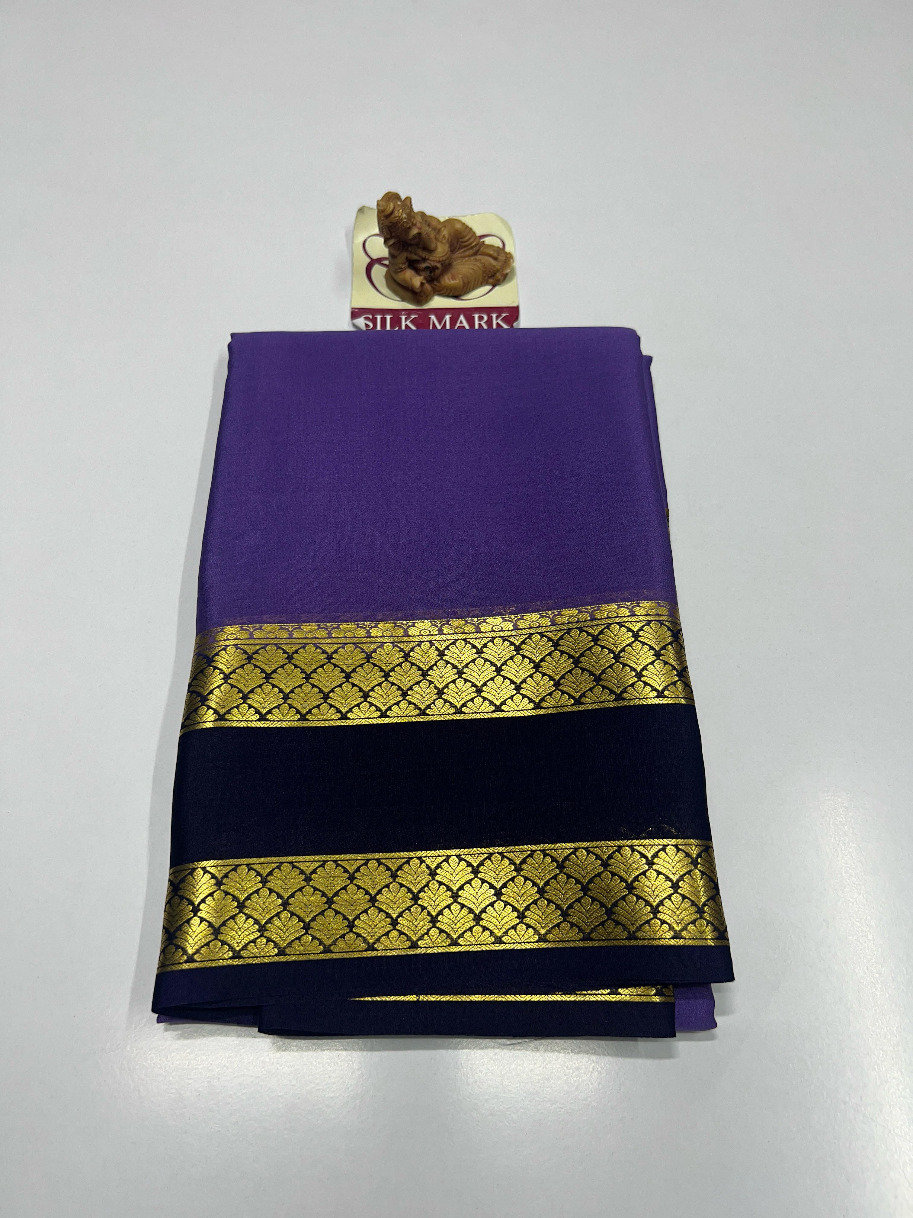 Pure Mysore Crepe Silk Sarees - SC807