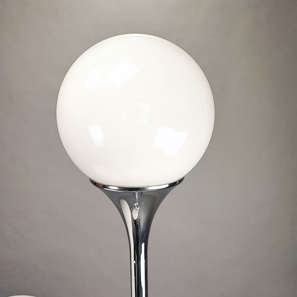 Miniatura: Lampada da terra a tre luci di Targetti Sankey design ' 70