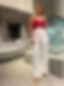 High Waist Straight Leg Pants