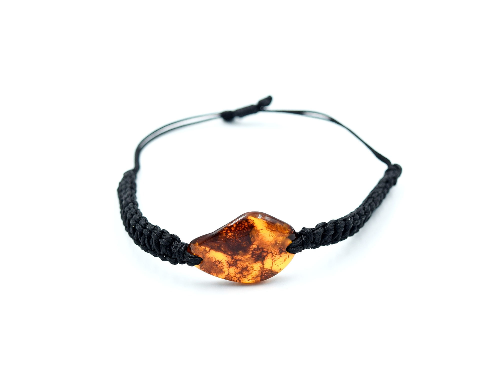 Pulsera de Ámbar con Macramé