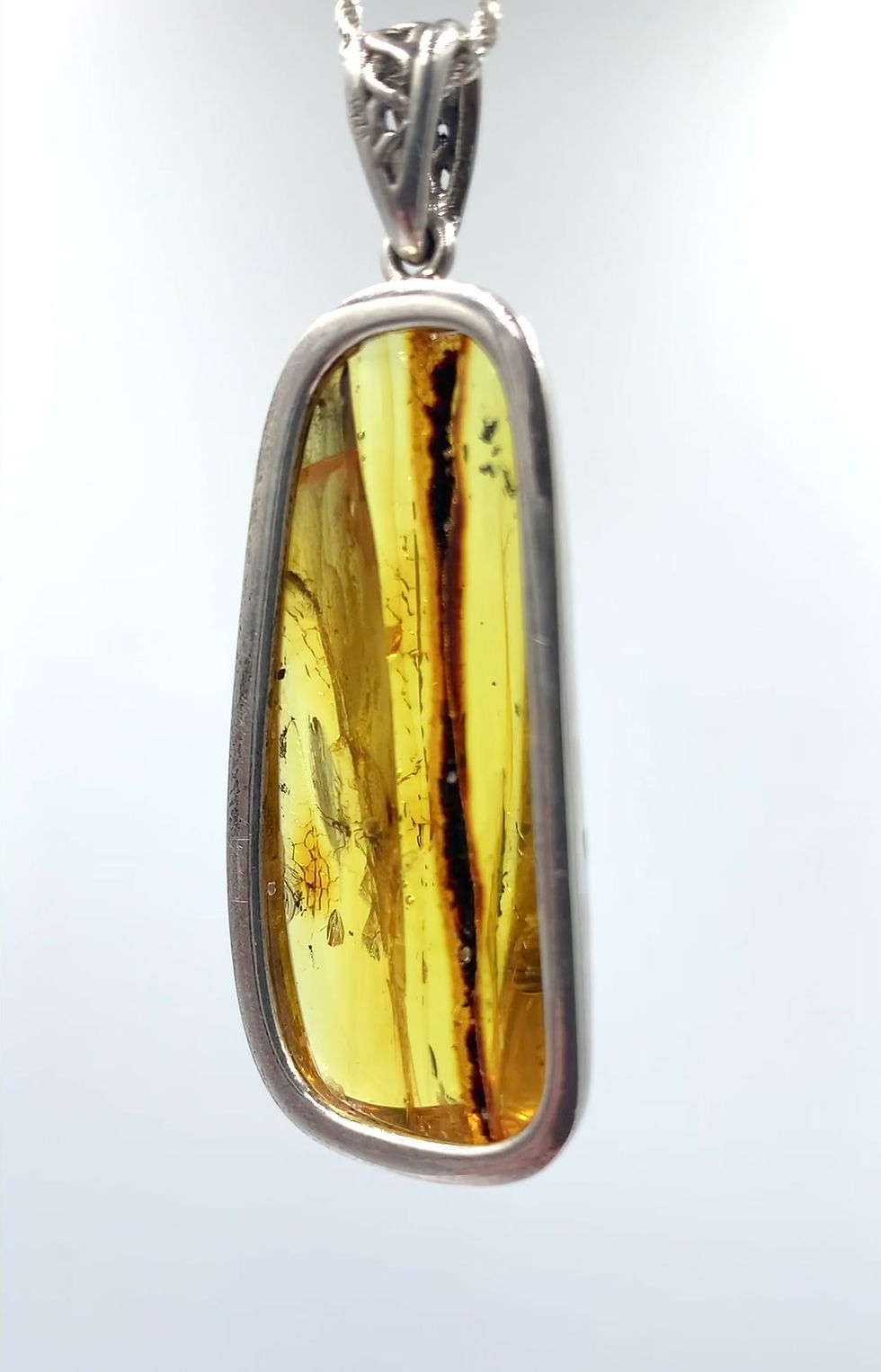 Miniatura: Colgante de Ámbar con inclusiones