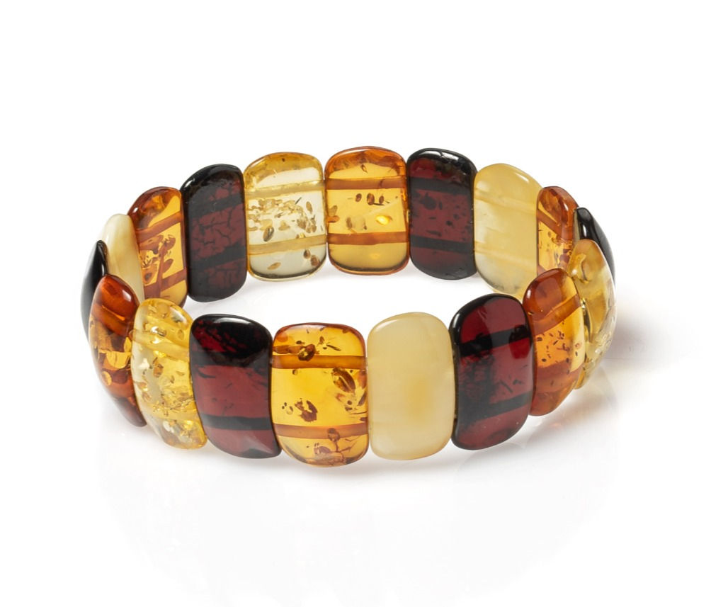 Brazalete de Ámbar Multicolor
