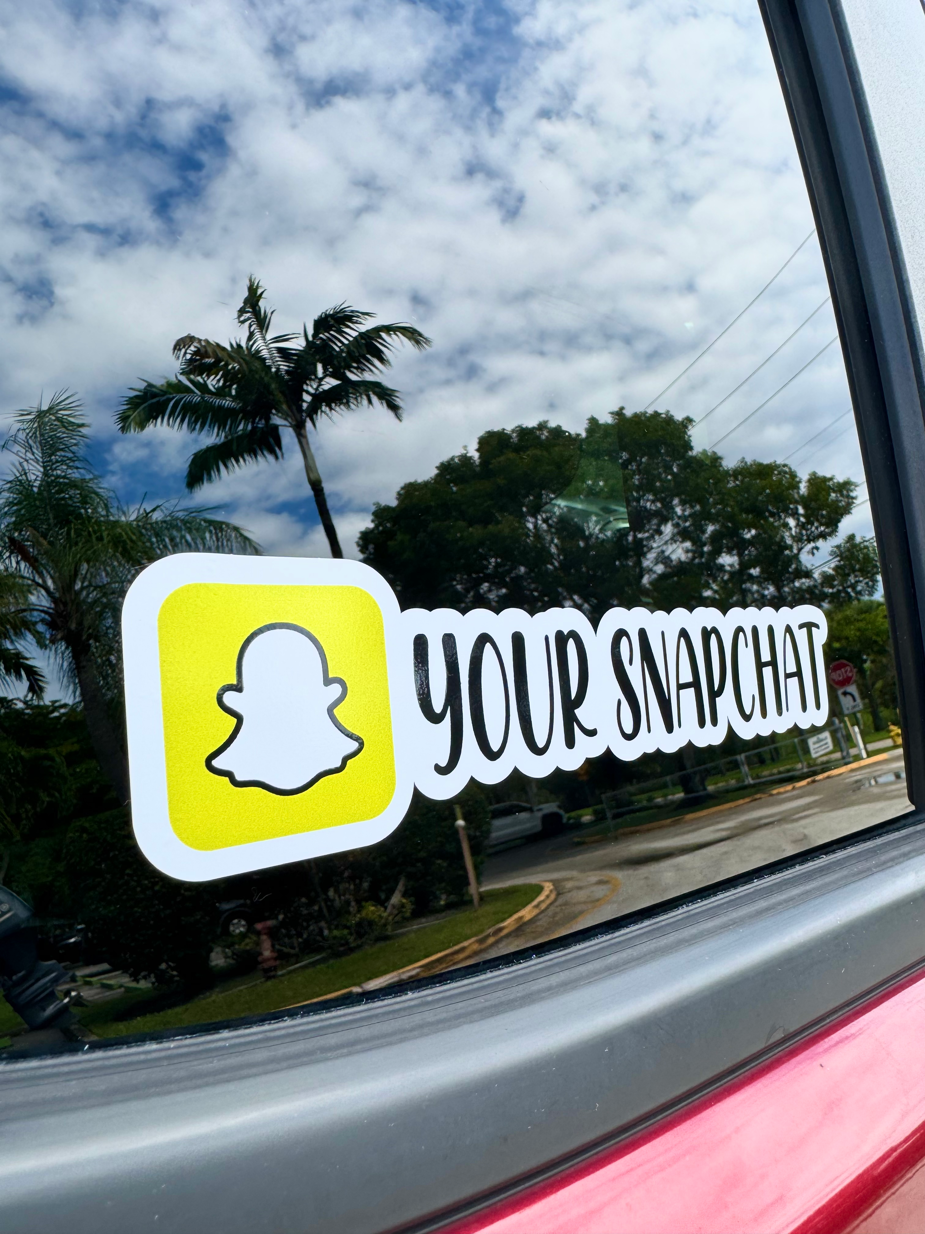 Custom Social Media Outdoor Vinyl Sticker
