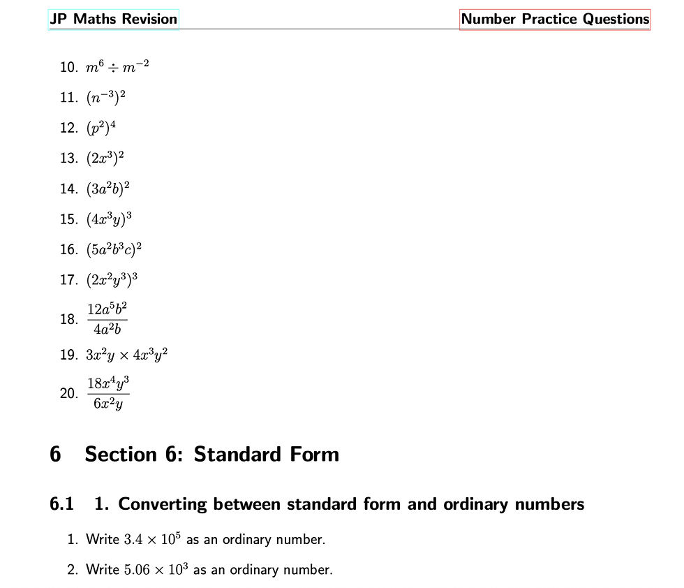 Thumbnail: GCSE Number digital workbook (Foundation Tier)