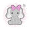 Thumbnail: Elephant with Bow Cookie Cutter - CN0878
