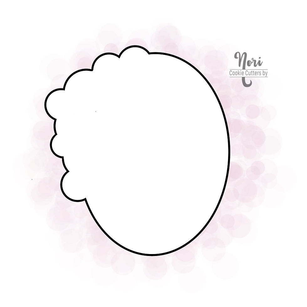 Thumbnail: Bubble Owen Oval Plaque Cookie Cutter - CN1732