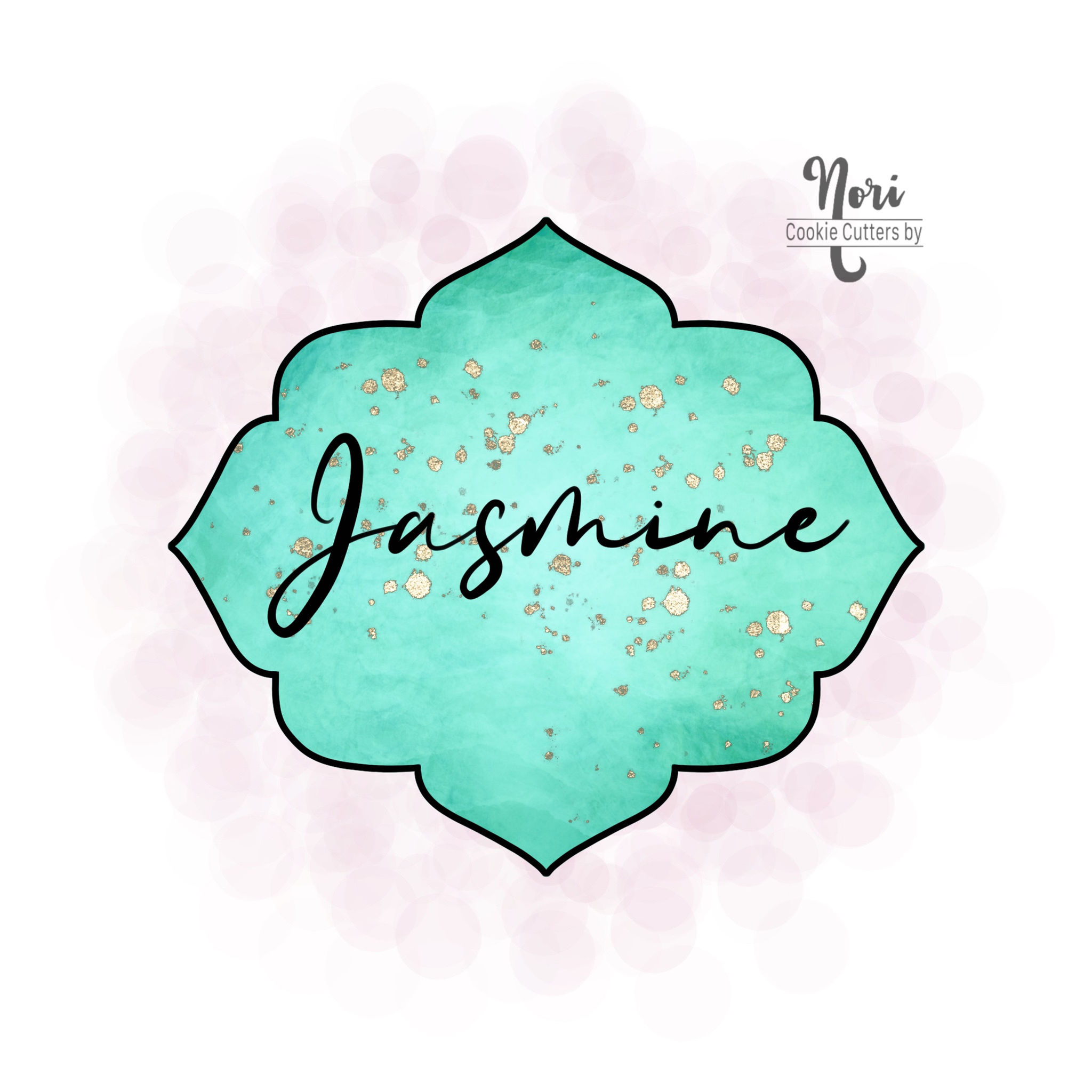 Jasmine Plaque Cookie Cutter - CN0460
