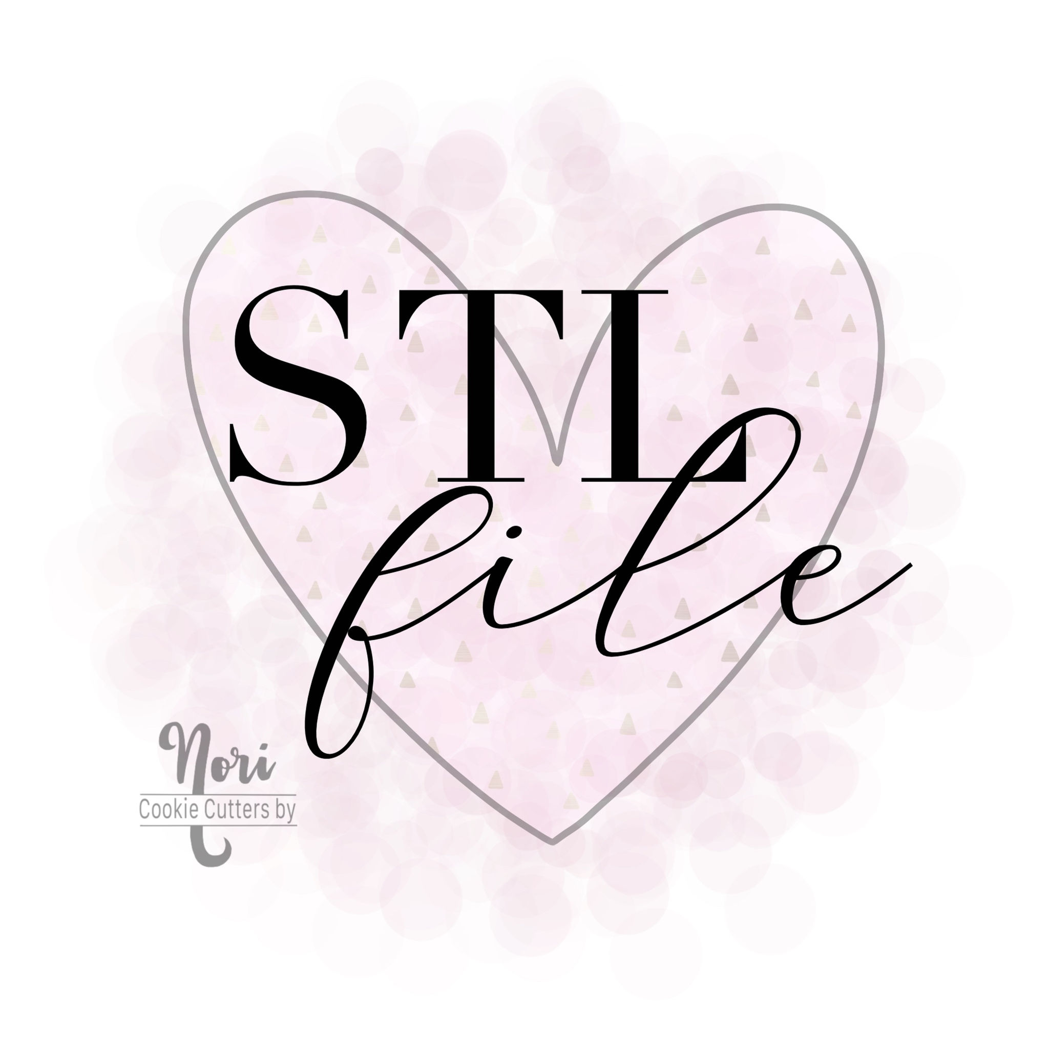 STL File - CN0365 - Heart 6 - 4"