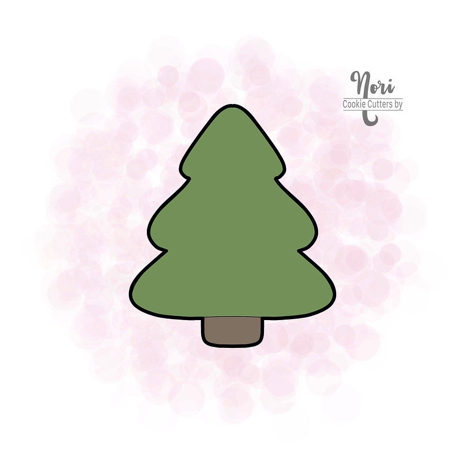 Thumbnail: Tiny Multi Pine Tree Cookie Cutter - CN1187