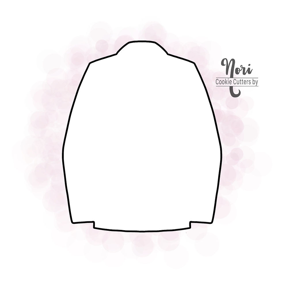 Thumbnail: Suit Jacket Groom Cookie Cutter - Cookie Cutters By Nori - CN0098