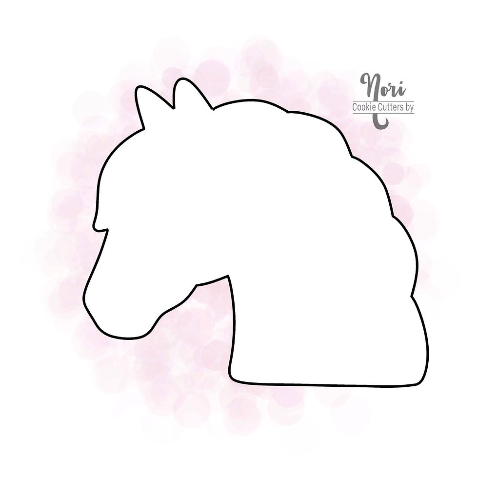 Thumbnail: Horse head 2 Cookie Cutter - CN1753