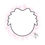 Thumbnail: Floral Bow Circle Cookie Cutter - CN0932