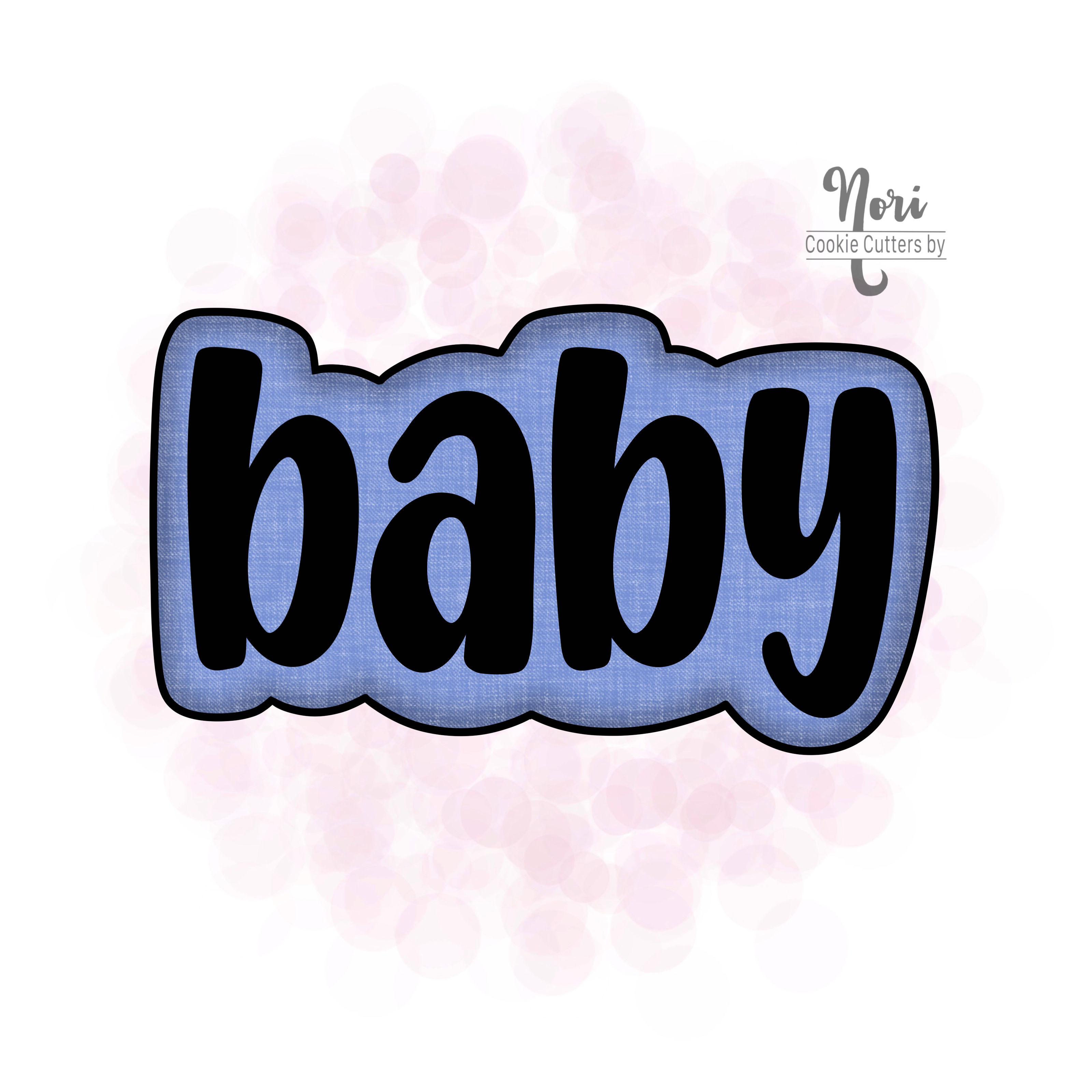 Baby 3 Cookie Cutter and optional Stencil - CN2178
