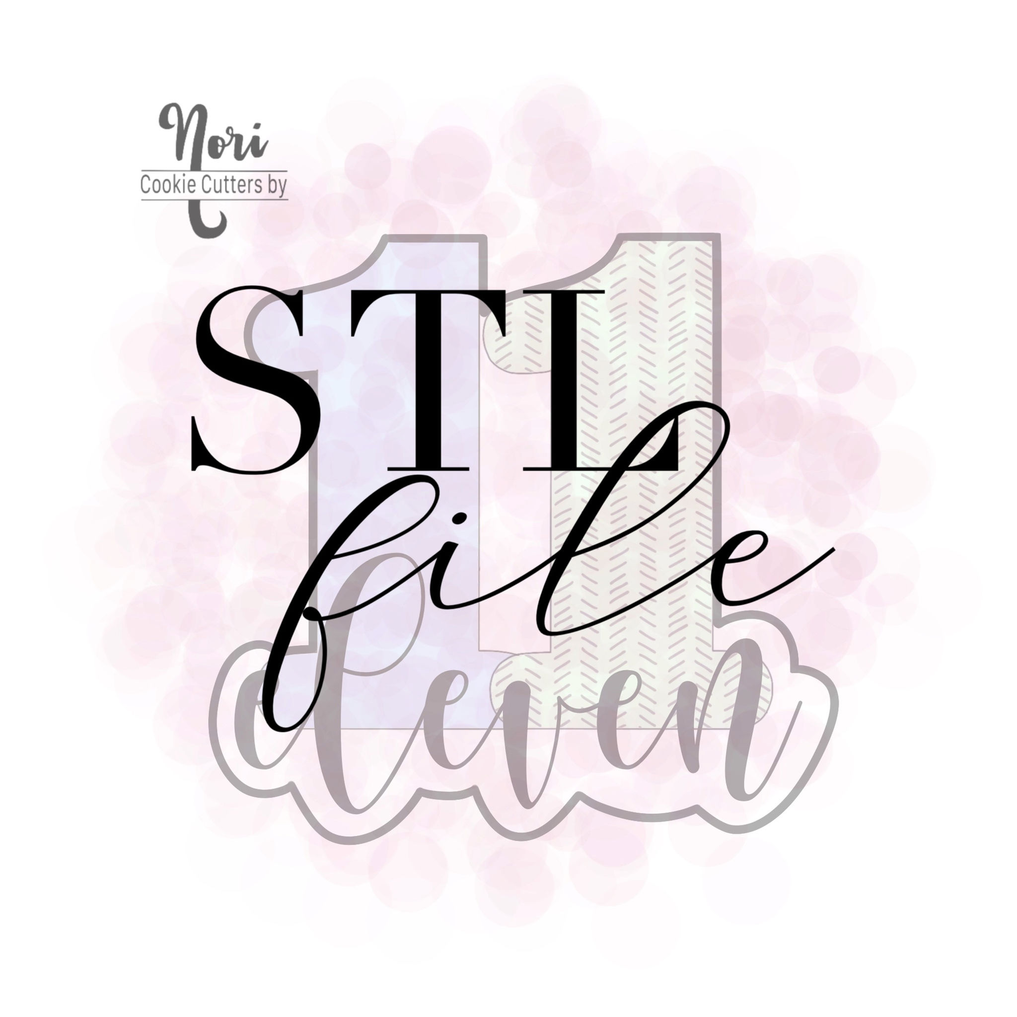 STL File - CN1538 - Eleven Lettered - 3.6”
